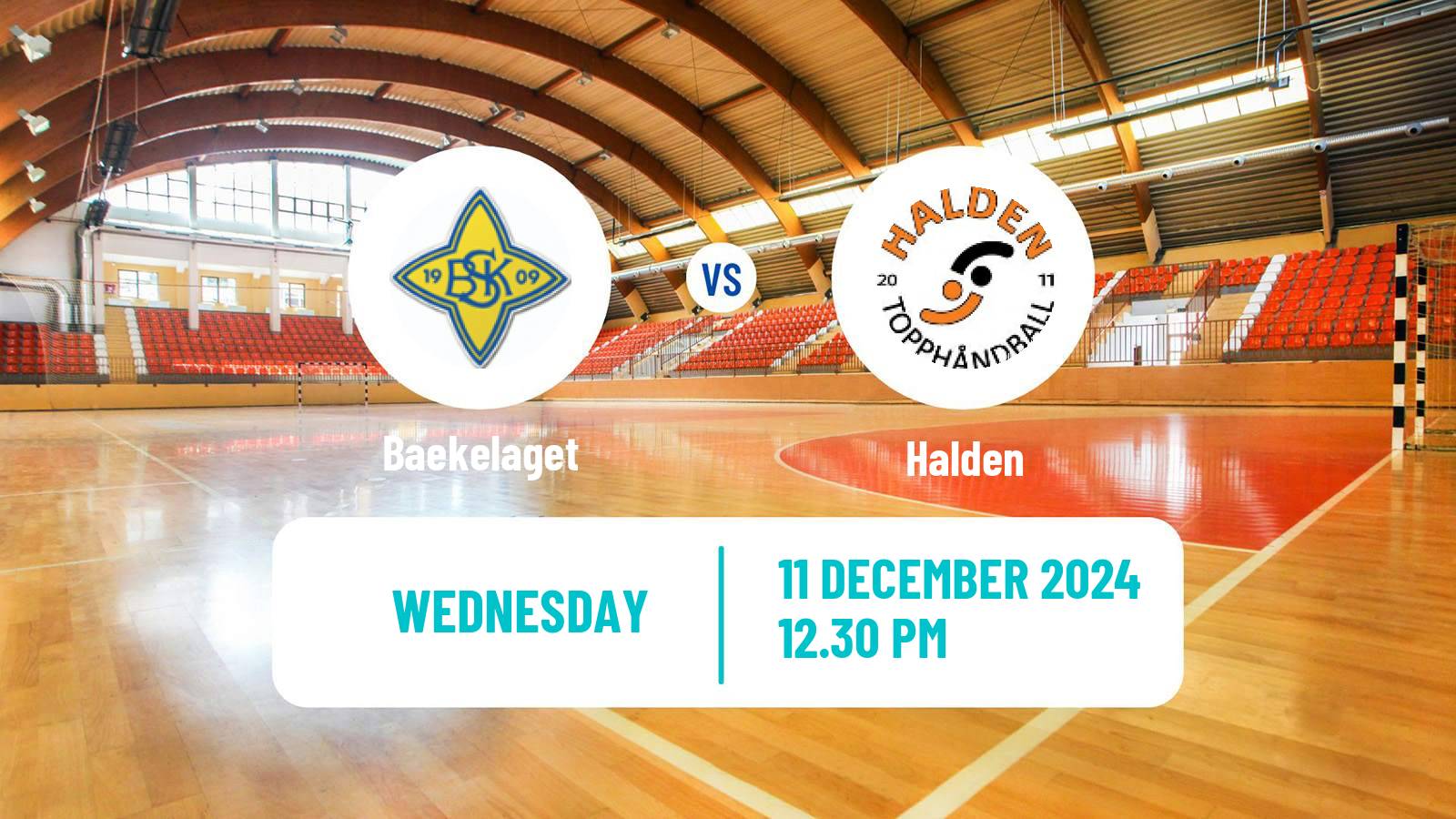 Handball Norwegian Eliteserien Handball Baekelaget - Halden