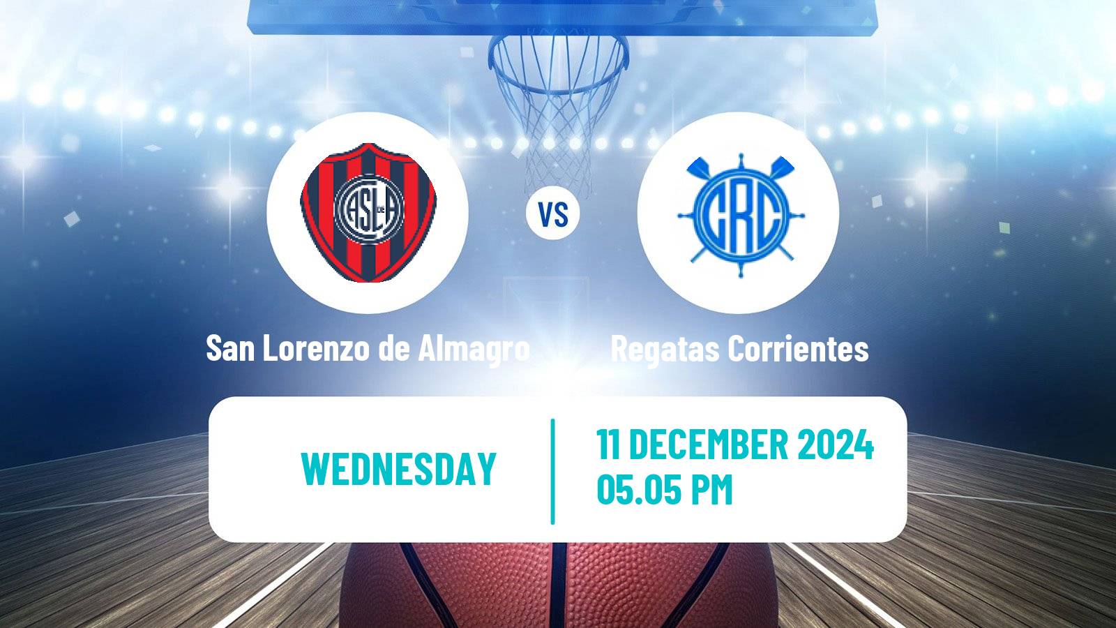 Basketball Argentinian LNB San Lorenzo de Almagro - Regatas Corrientes