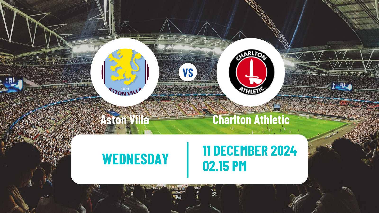 Soccer English League Cup Women Aston Villa - Charlton Athletic