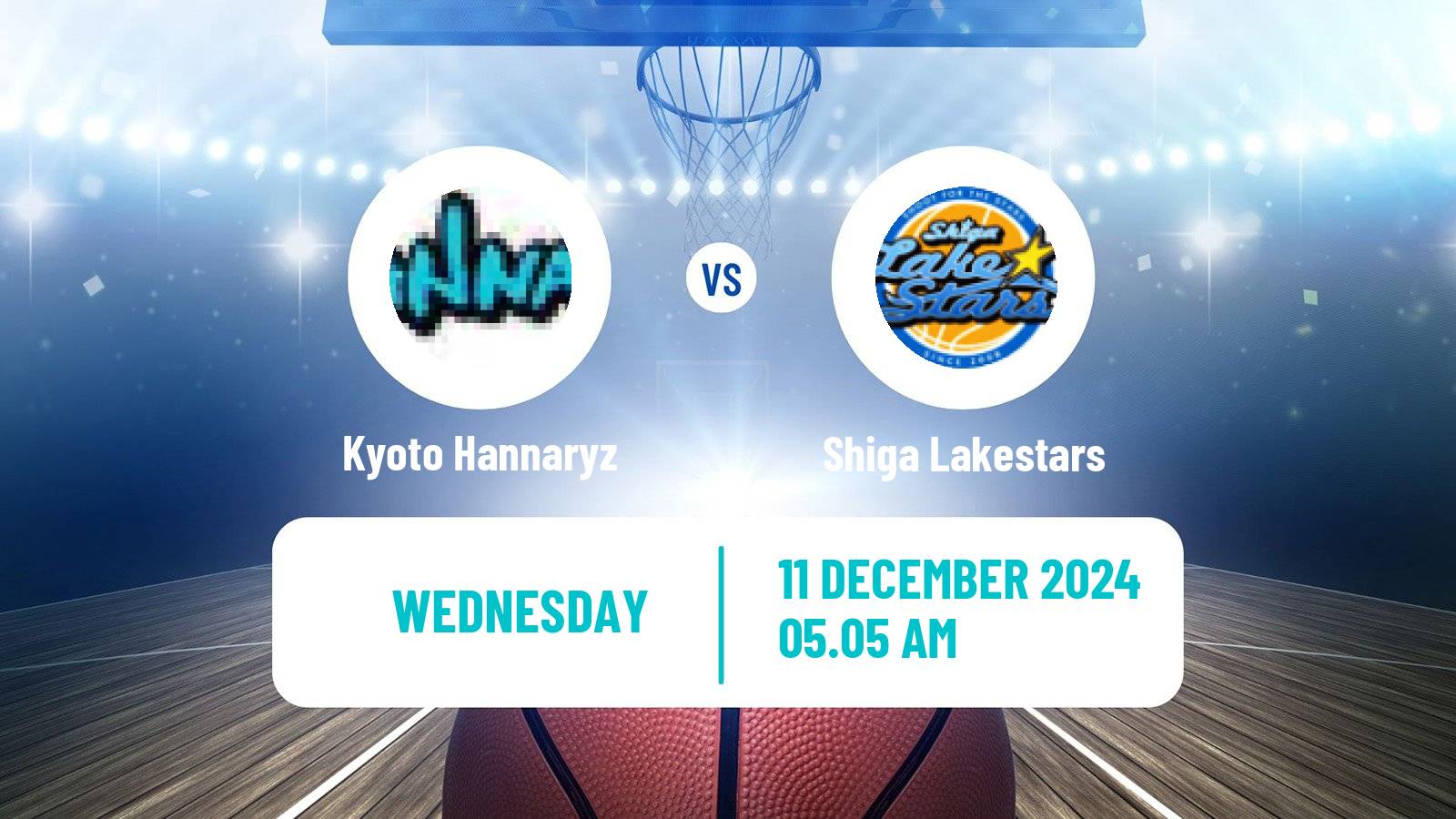 Basketball BJ League Kyoto Hannaryz - Shiga Lakestars