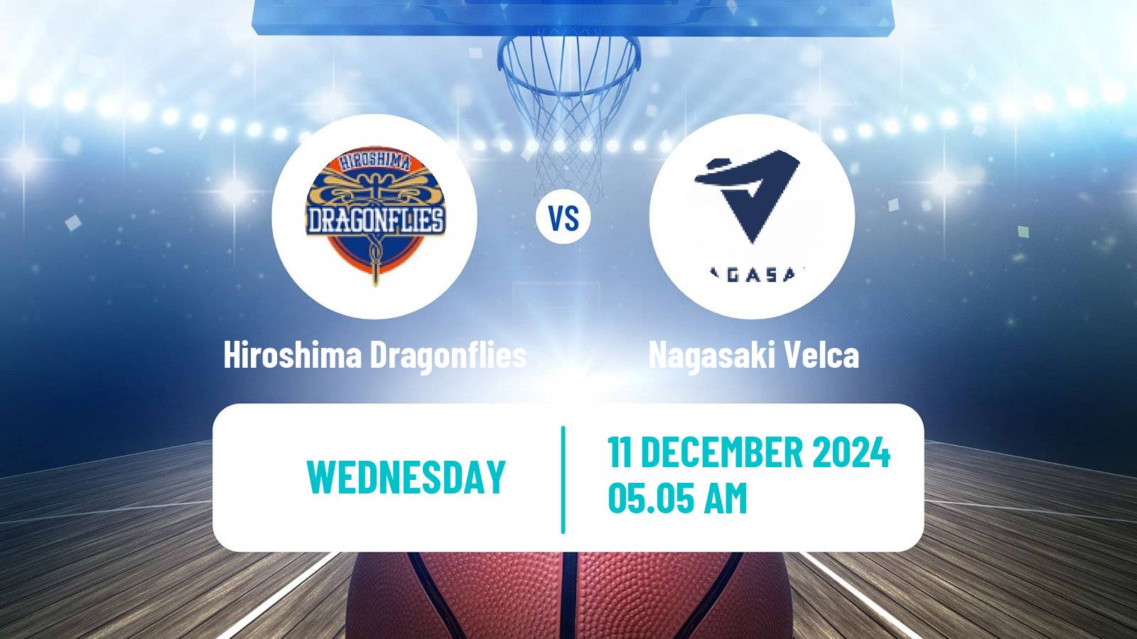 Basketball BJ League Hiroshima Dragonflies - Nagasaki Velca