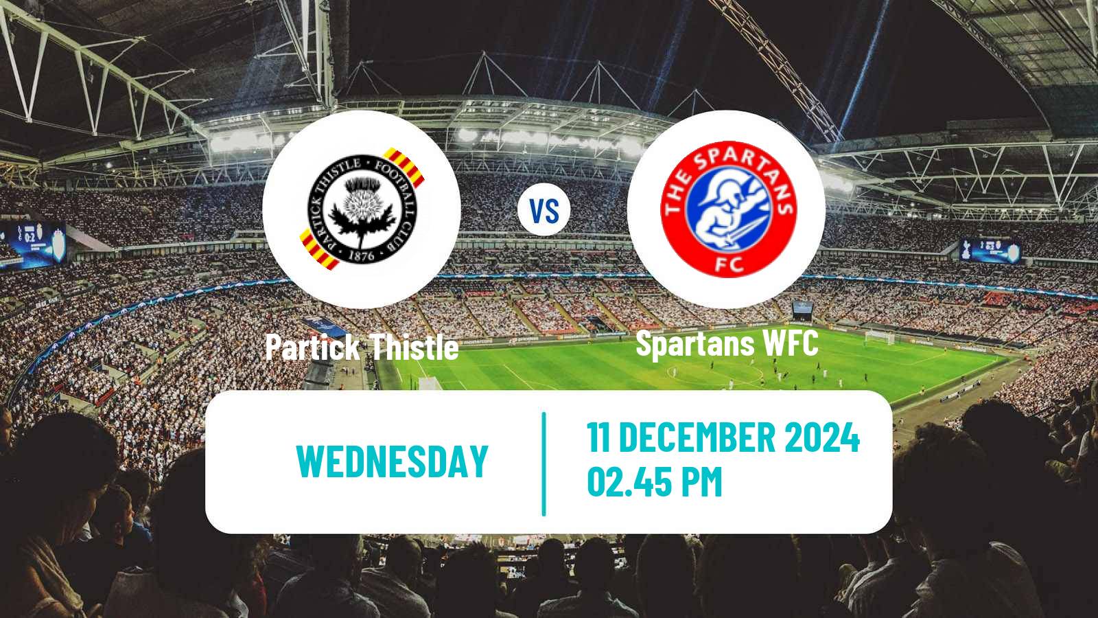 Soccer Scottish SWPL 1 Women Partick Thistle - Spartans