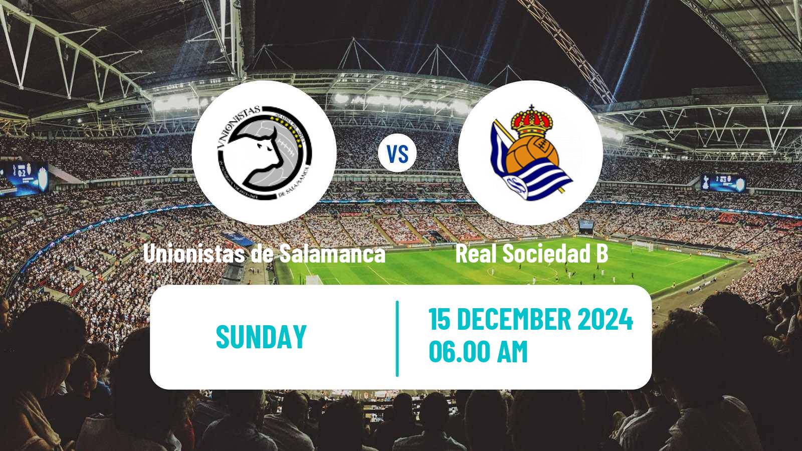 Soccer Spanish Primera RFEF Group 1 Unionistas de Salamanca - Real Sociedad B