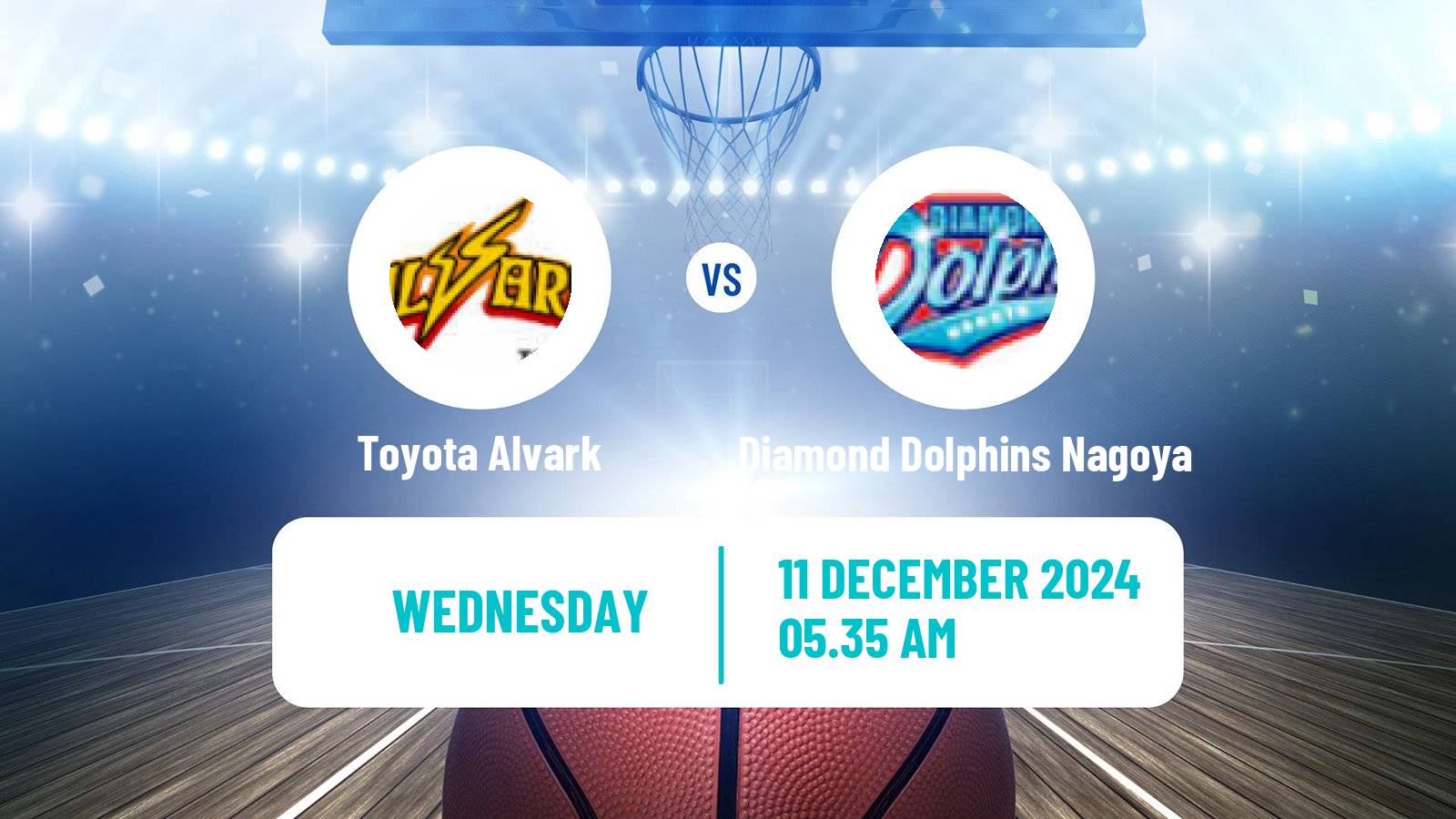 Basketball BJ League Toyota Alvark - Diamond Dolphins Nagoya