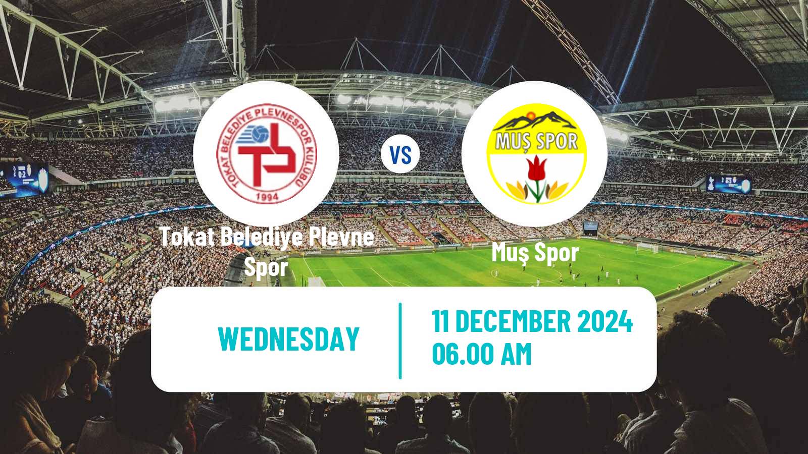 Soccer Turkish 3 Lig Group 1 Tokat Belediye Plevne Spor - Muş Spor