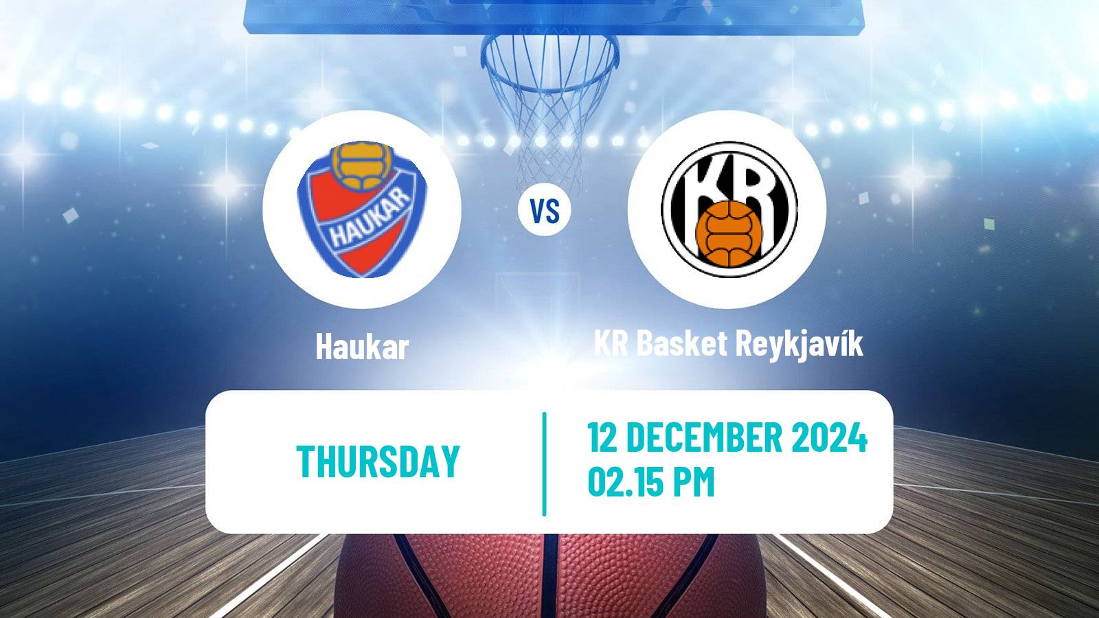 Basketball Icelandic Premier League Basketball Haukar - KR Basket Reykjavík