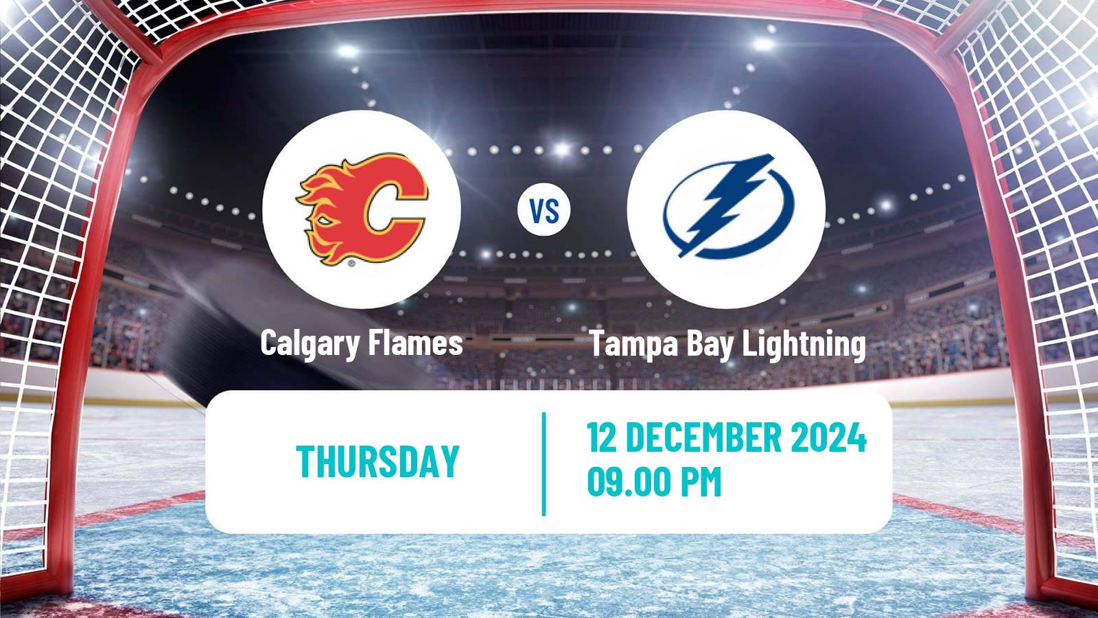 Hockey NHL Calgary Flames - Tampa Bay Lightning