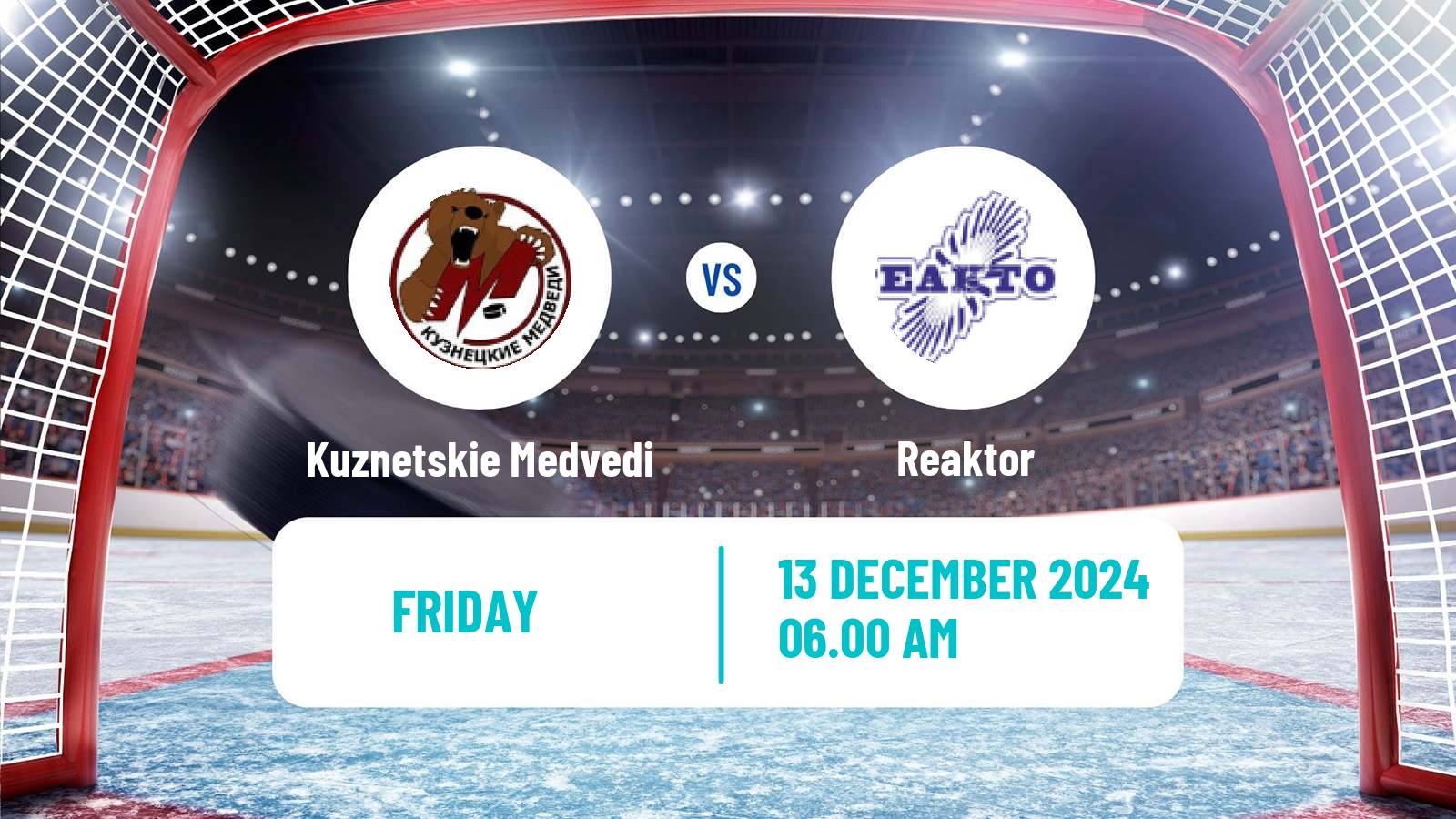 Hockey MHL Kuznetskie Medvedi - Reaktor