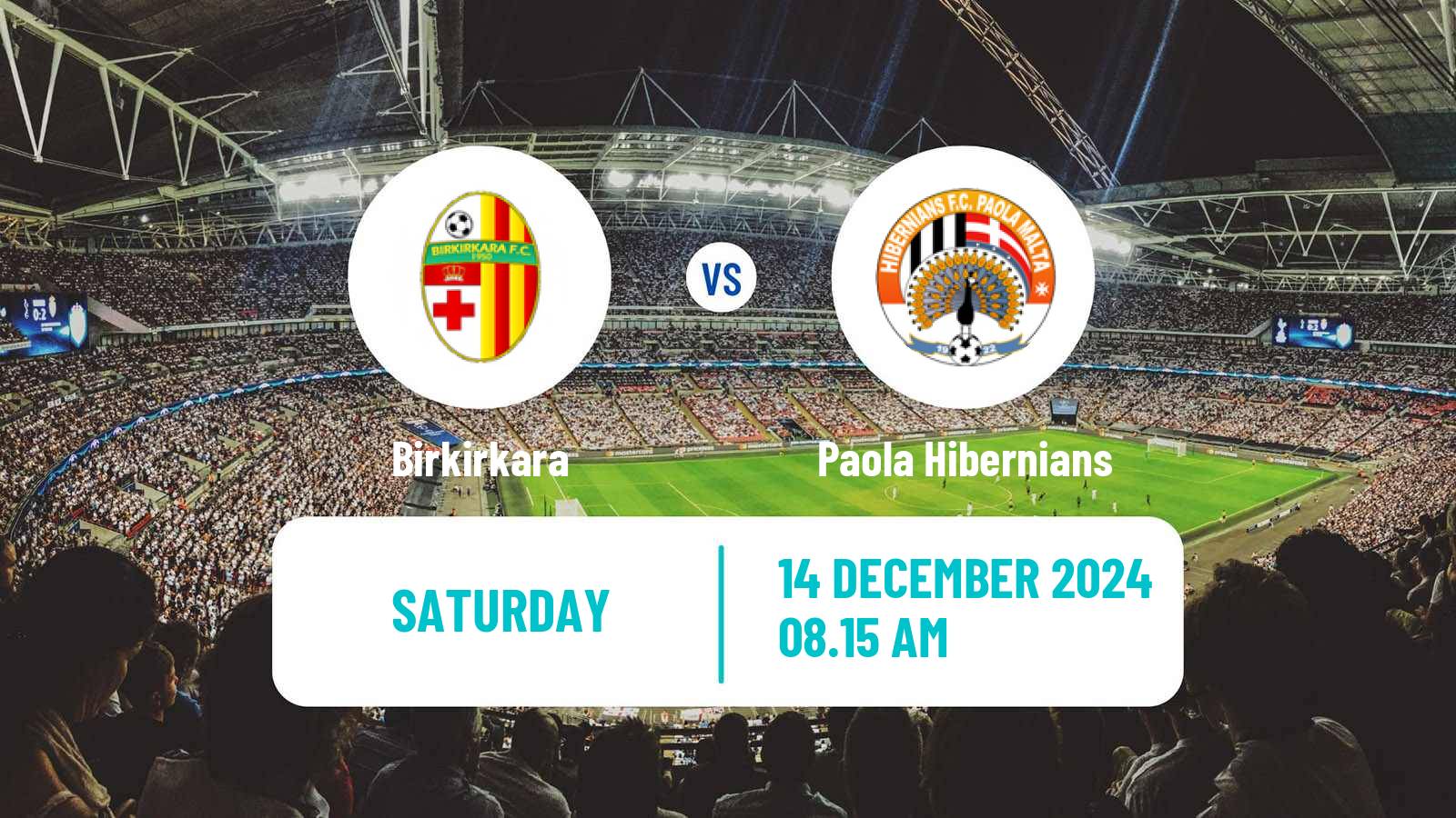 Soccer Maltese Premier League Birkirkara - Paola Hibernians