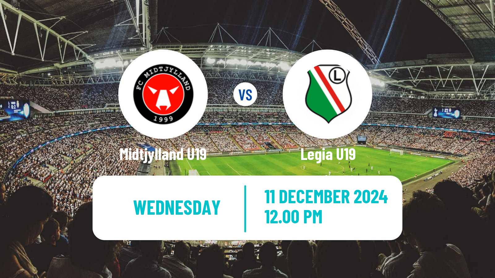 Soccer UEFA Youth League Midtjylland U19 - Legia U19