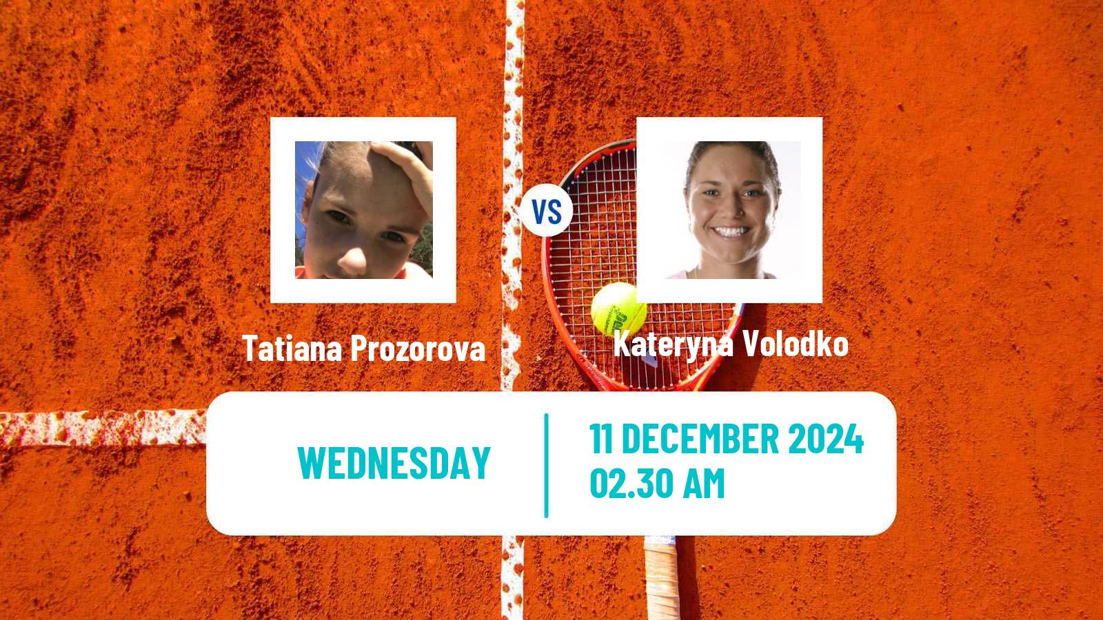 Tennis ITF W35 Sharm Elsheikh 4 Women Tatiana Prozorova - Kateryna Volodko