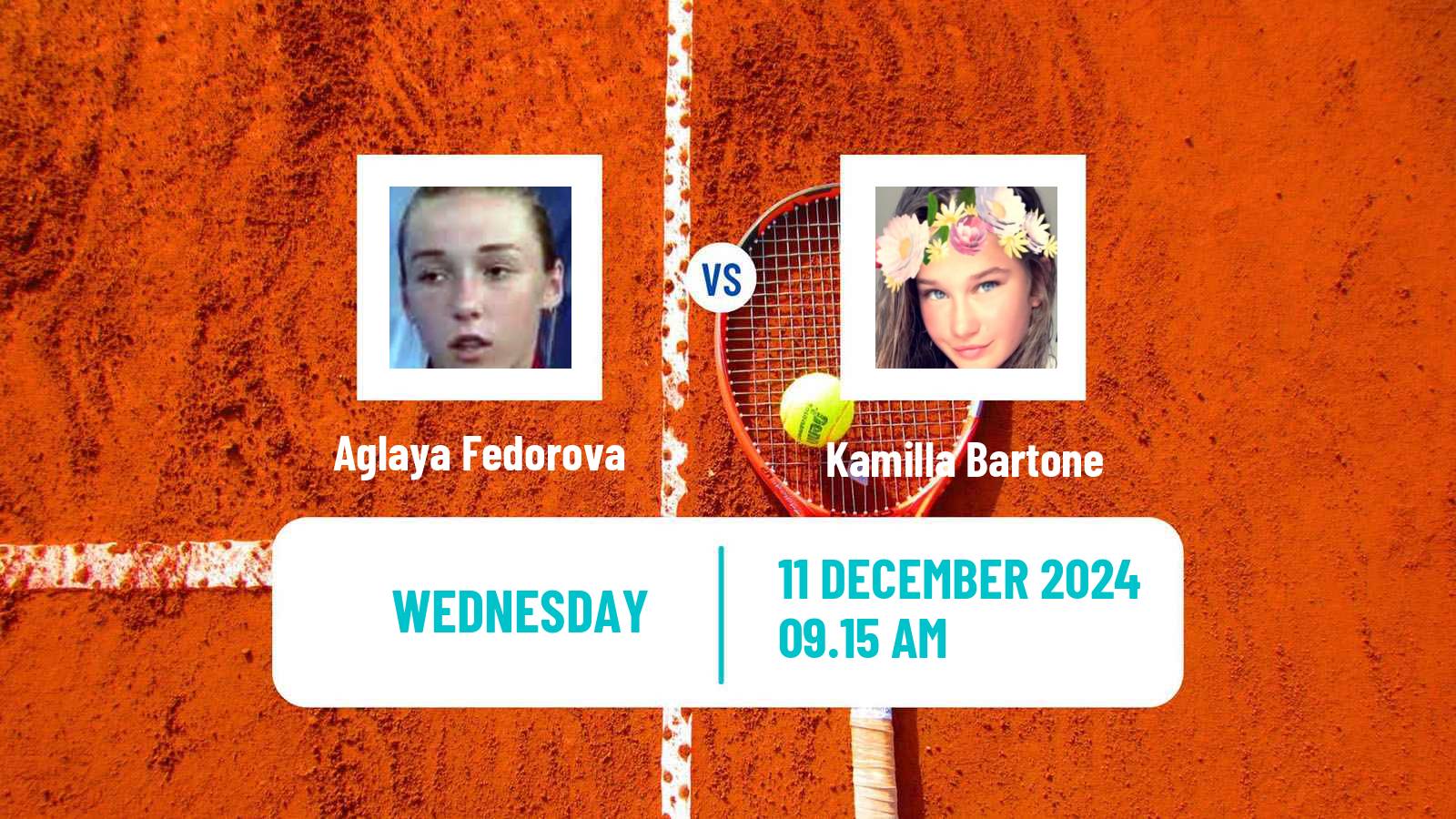 Tennis ITF W35 Sharm Elsheikh 4 Women Aglaya Fedorova - Kamilla Bartone