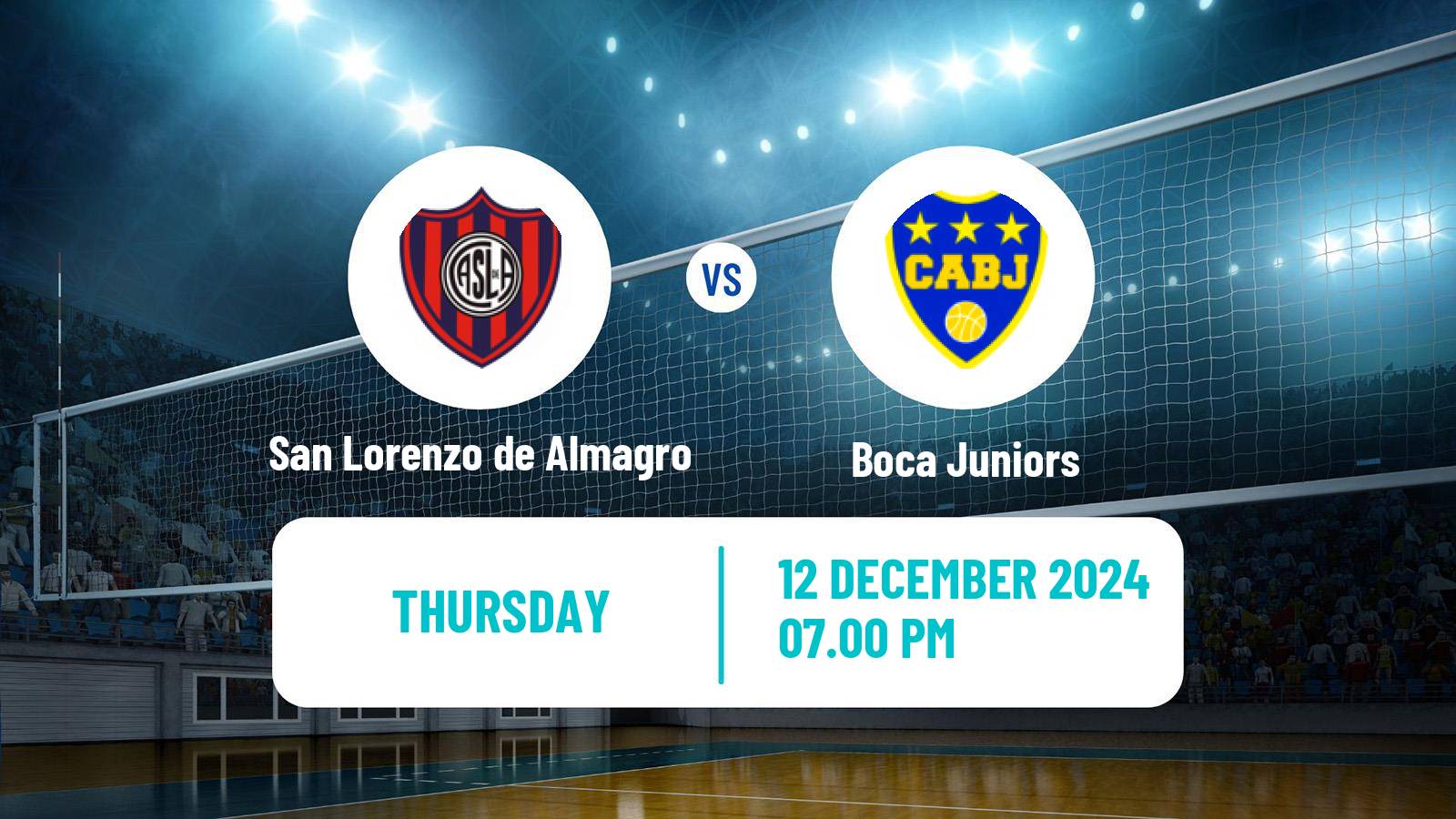 Volleyball Argentinian LVA Volleyball San Lorenzo de Almagro - Boca Juniors