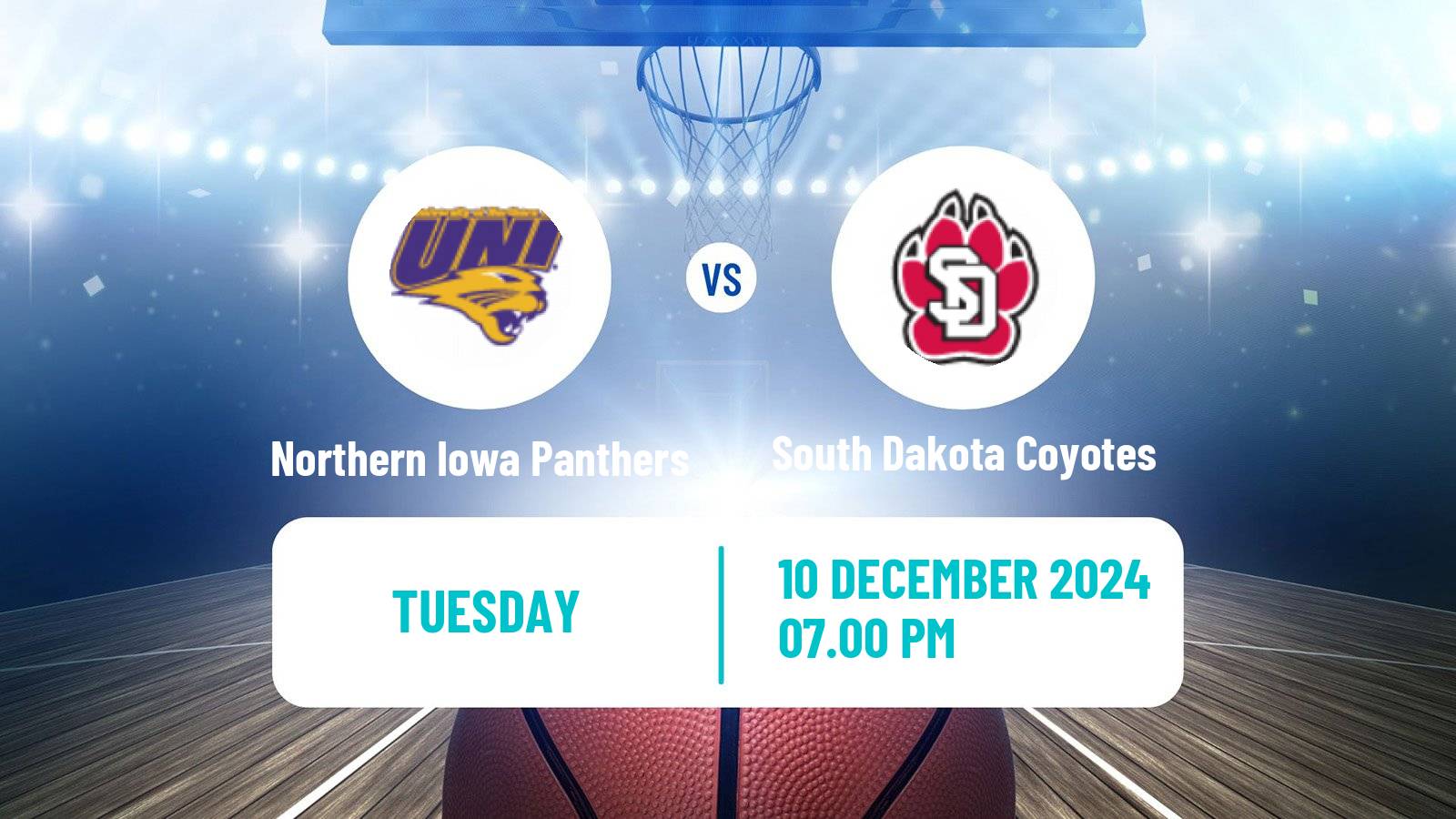 Basketball NCAA College Basketball Women Northern Iowa Panthers - South Dakota Coyotes