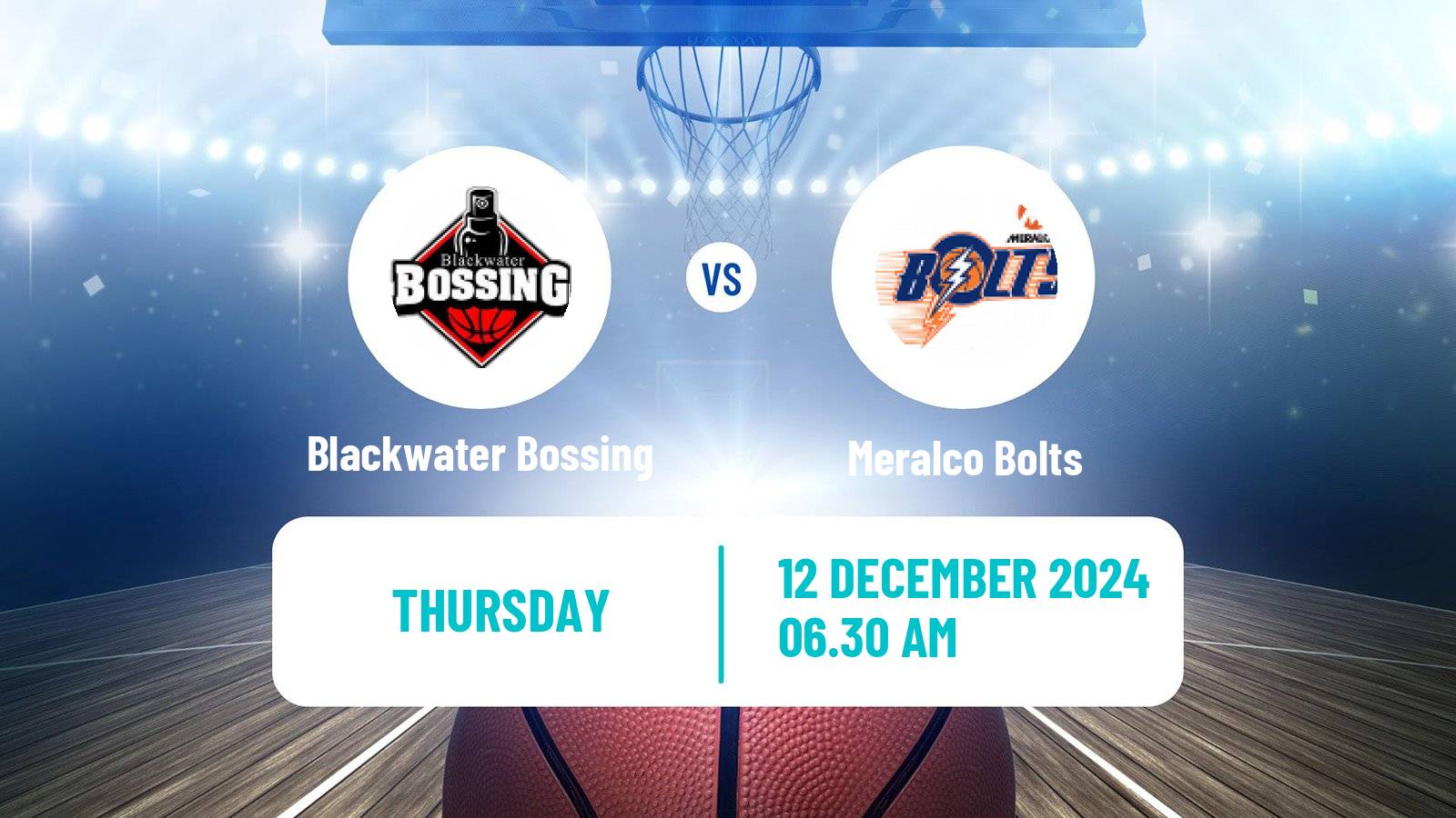 Basketball Philippines - Commissioners Cup Blackwater Bossing - Meralco Bolts