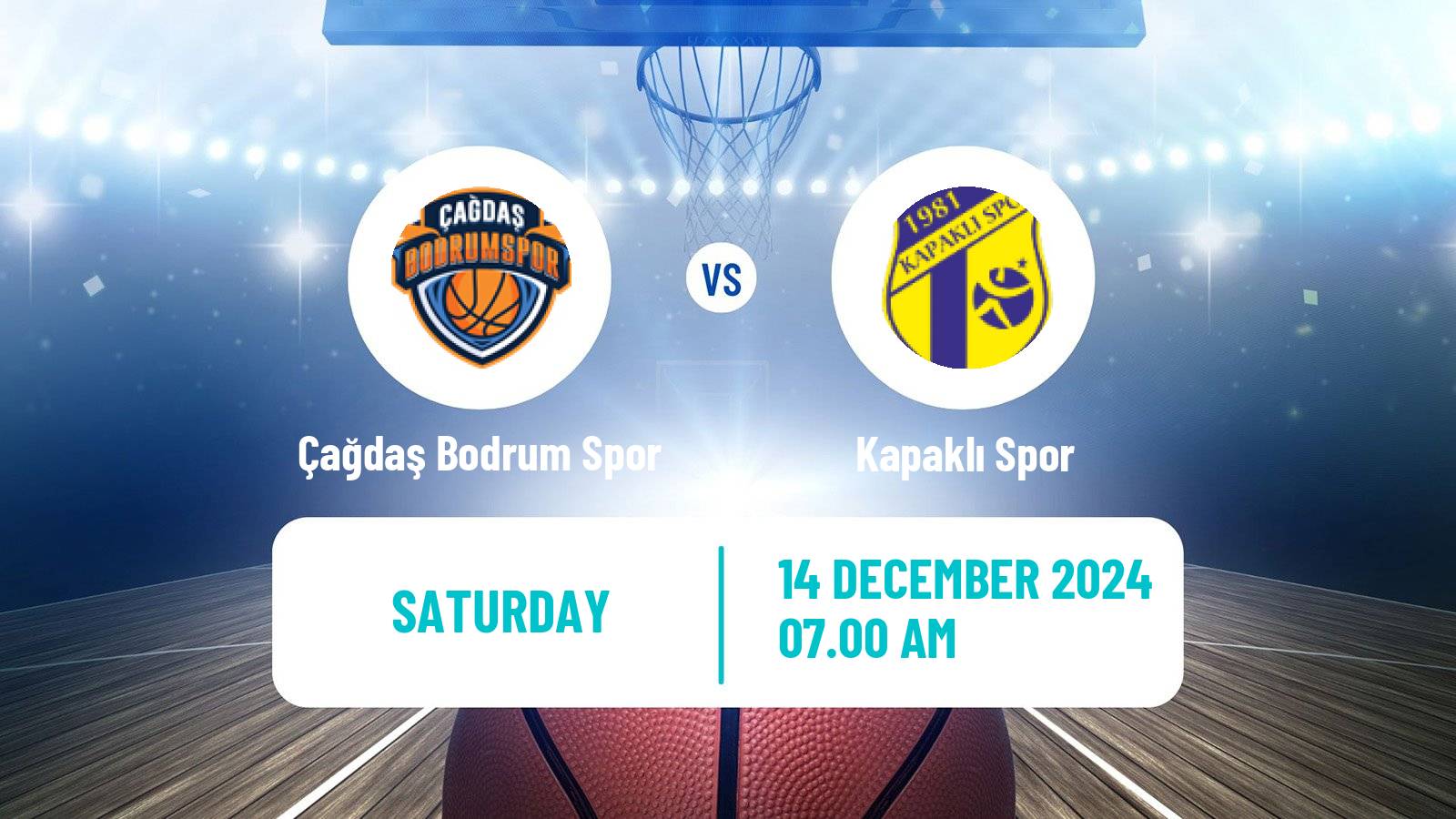 Basketball Turkish TBL Çağdaş Bodrum Spor - Kapaklı Spor