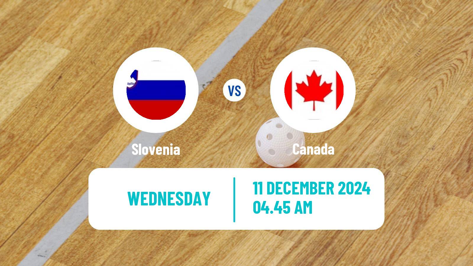 Floorball World Championship Floorball Slovenia - Canada