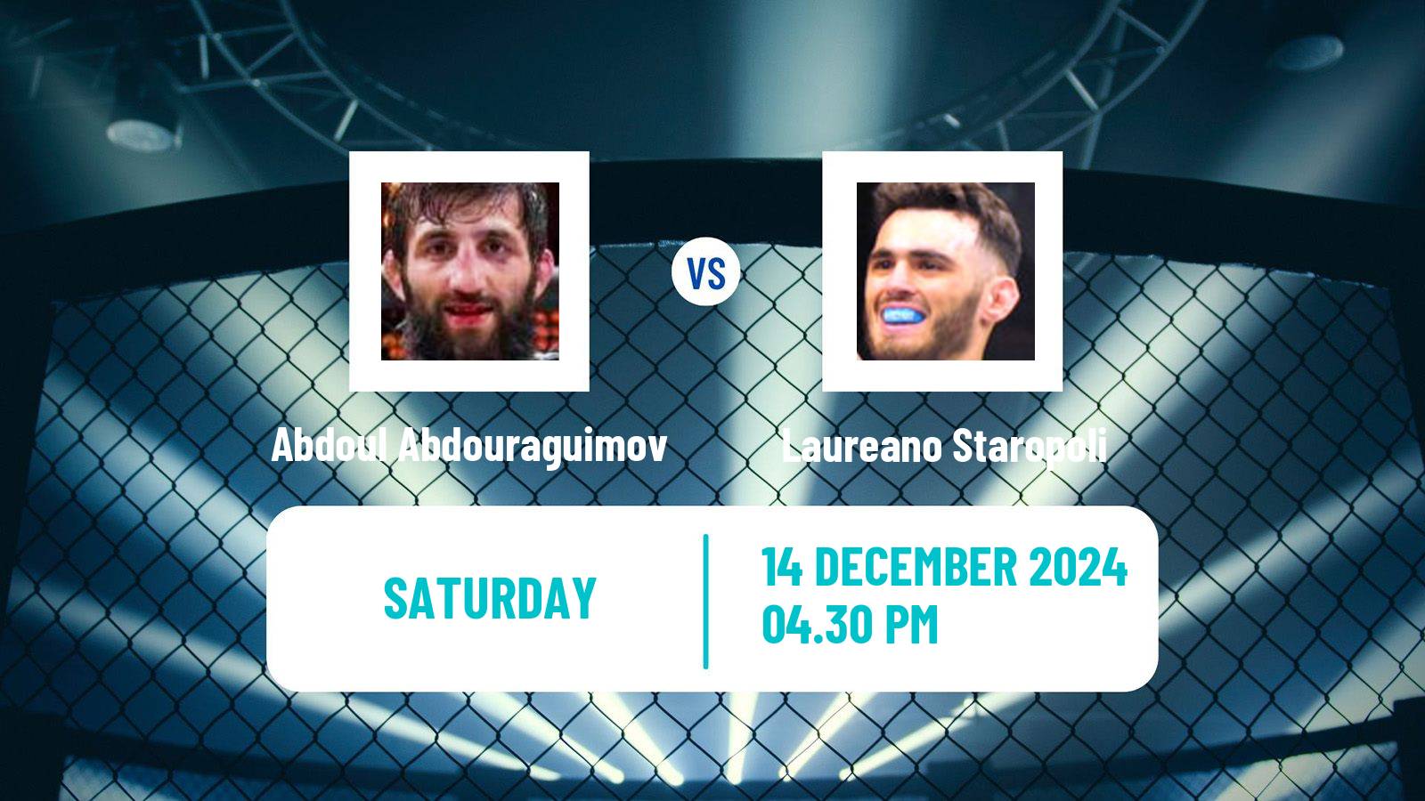 MMA Welterweight Pfl Men Abdoul Abdouraguimov - Laureano Staropoli