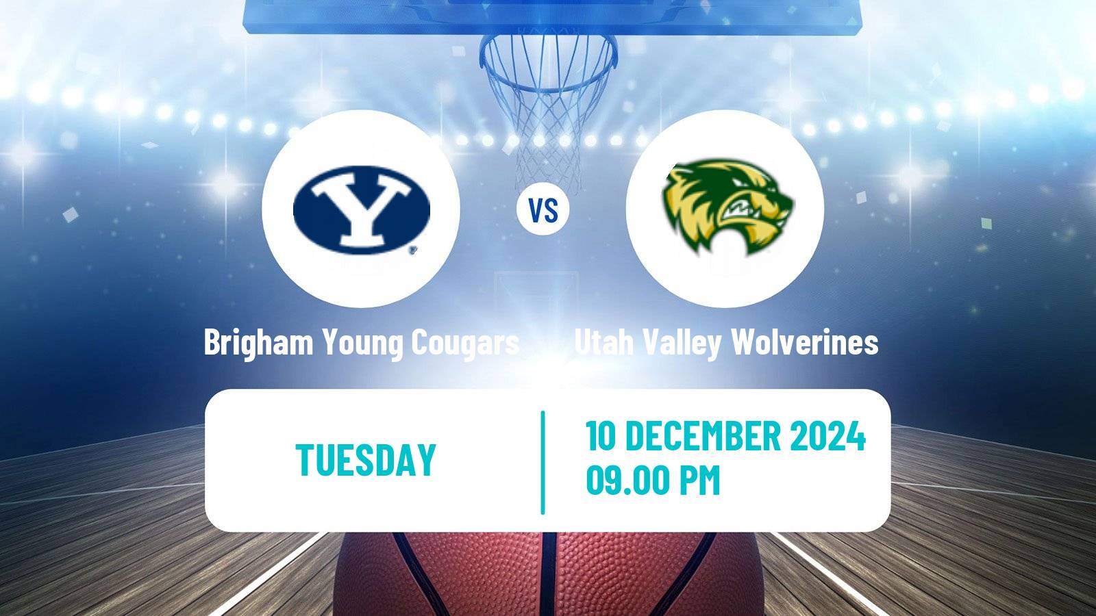 Basketball NCAA College Basketball Women Brigham Young Cougars - Utah Valley Wolverines