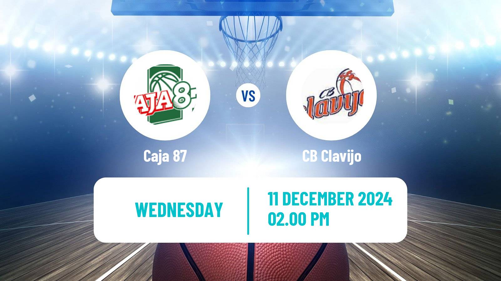 Basketball Spanish LEB Plata Caja 87 - Clavijo