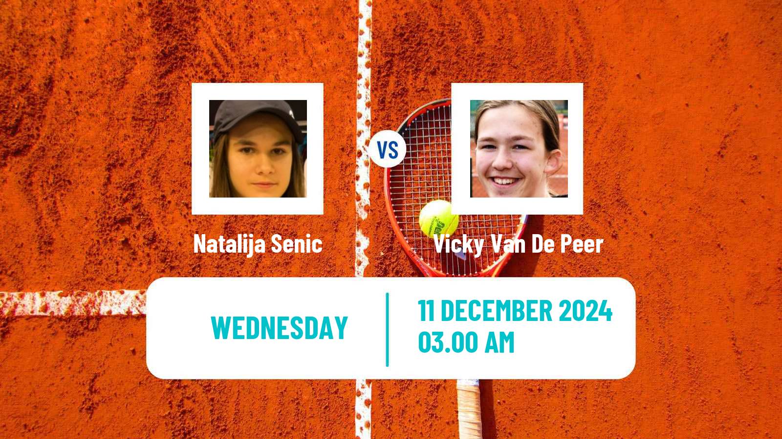 Tennis ITF W15 Antalya 20 Women 2024 Natalija Senic - Vicky Van De Peer