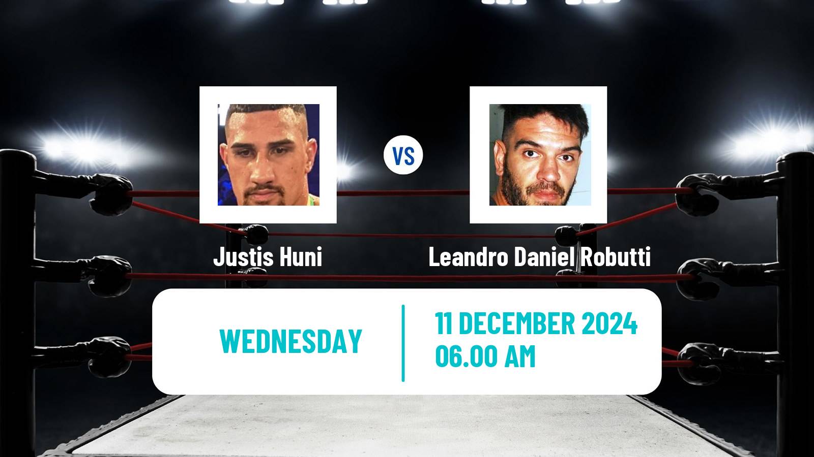 Boxing Heavyweight Others Matches Men Justis Huni - Leandro Daniel Robutti