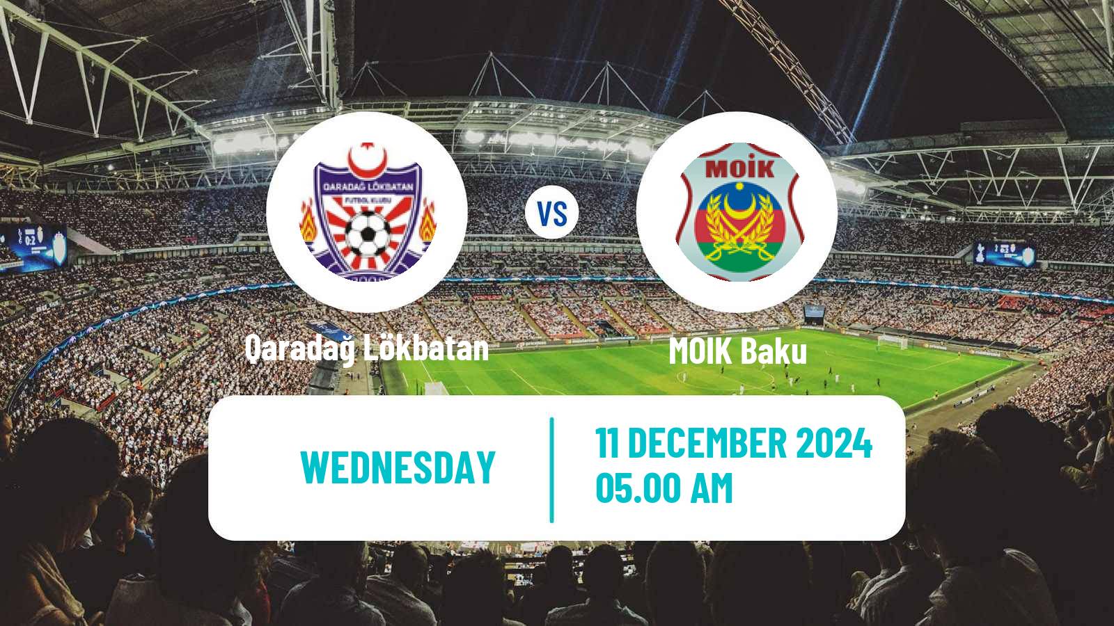 Soccer Azerbaijan First Division Qaradağ Lökbatan - MOIK Baku