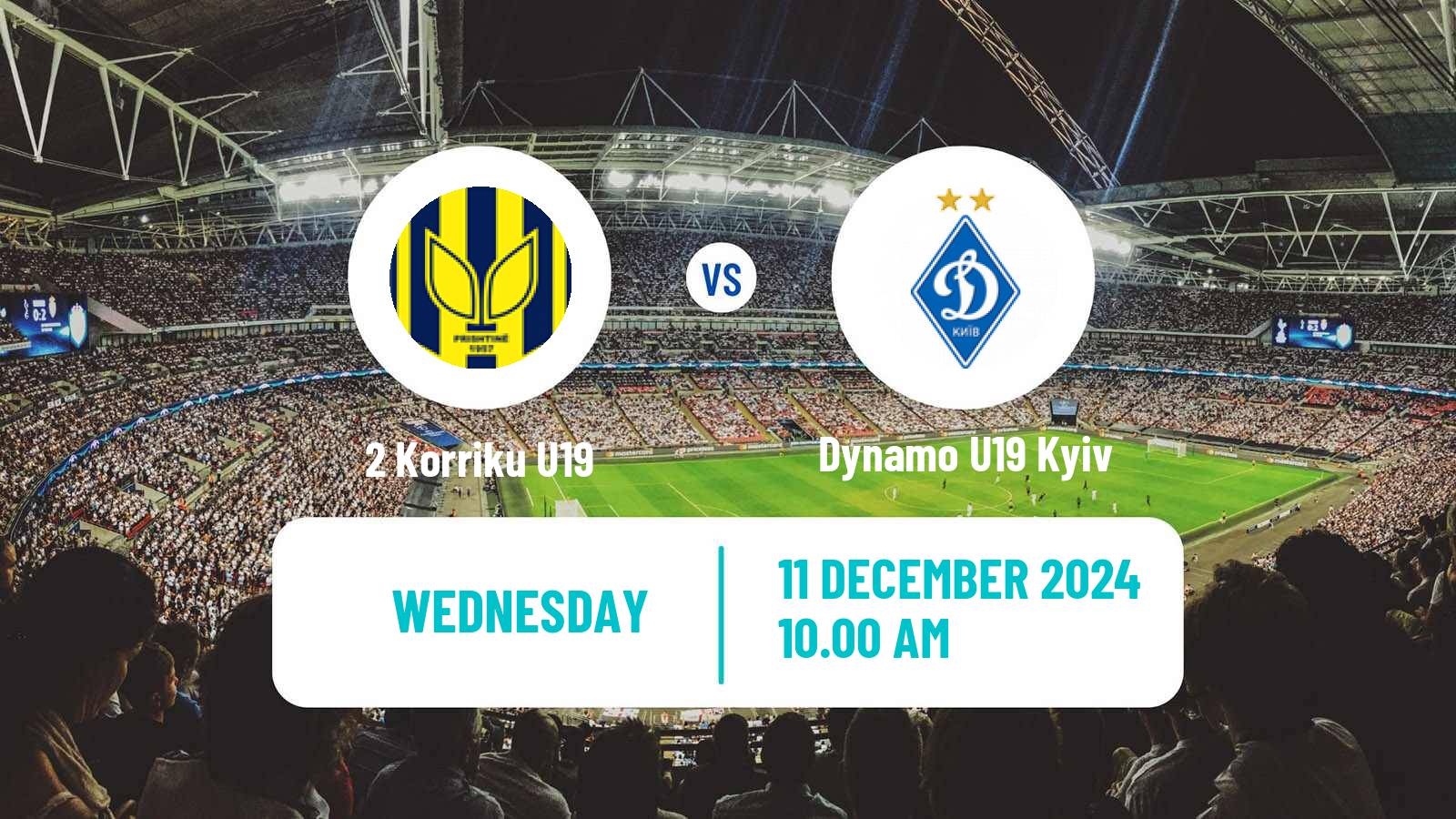 Soccer UEFA Youth League 2 Korriku U19 - Dynamo U19 Kyiv