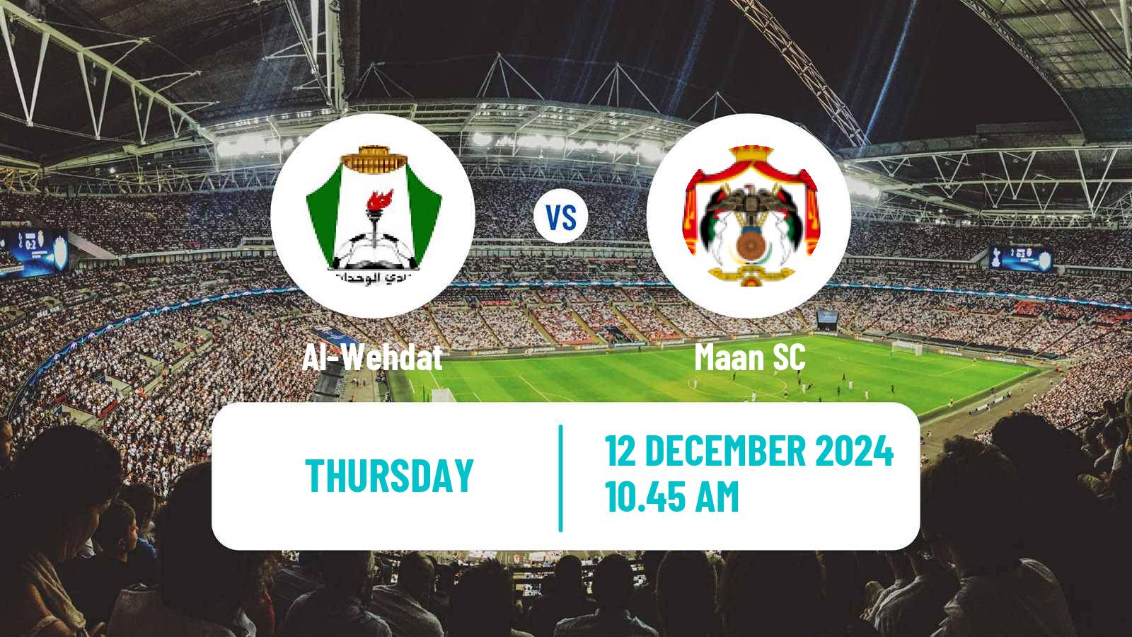 Soccer Jordan Cup Al-Wehdat - Maan