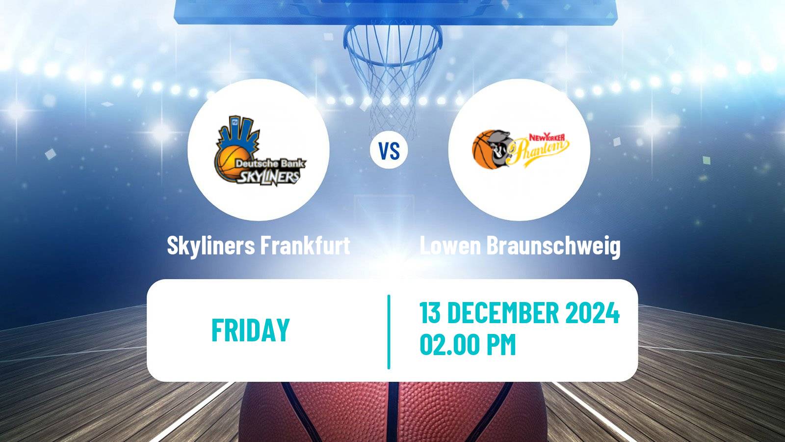 Basketball German BBL Skyliners Frankfurt - Lowen Braunschweig