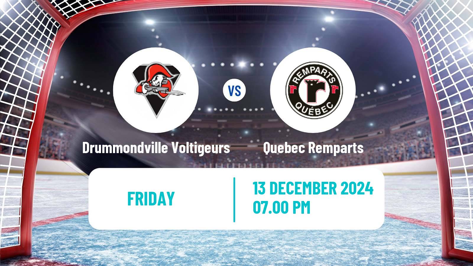 Hockey QMJHL Drummondville Voltigeurs - Quebec Remparts