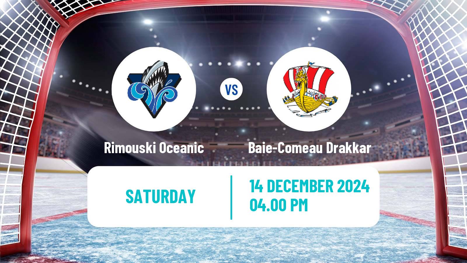 Hockey QMJHL Rimouski Oceanic - Baie-Comeau Drakkar