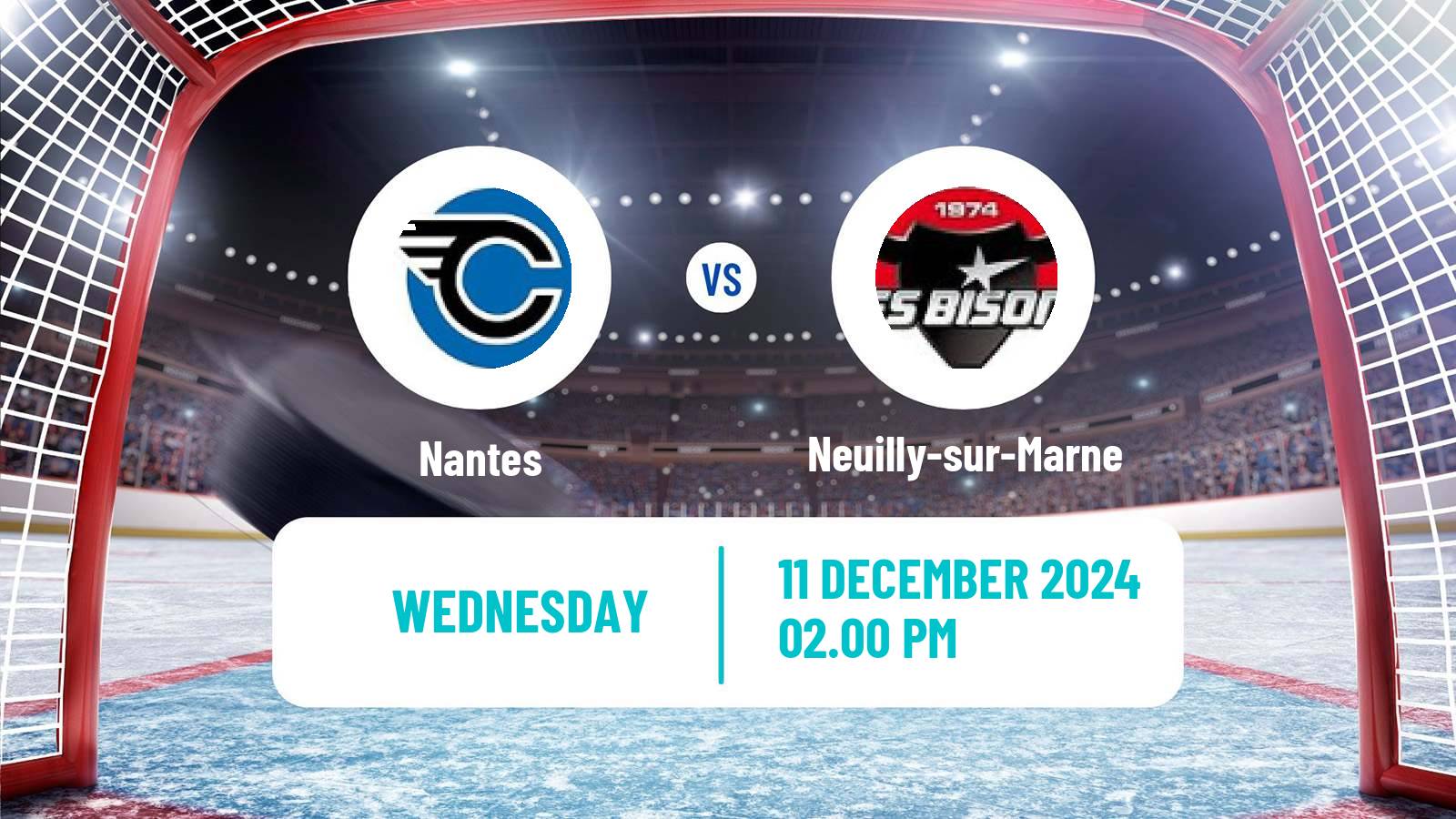 Hockey French D1 Ice Hockey Nantes - Neuilly-sur-Marne