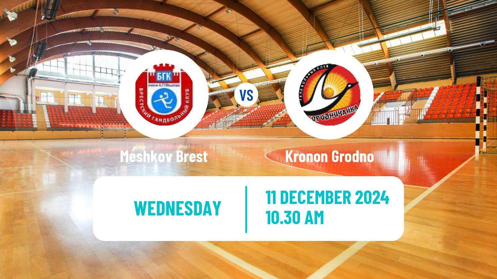 Handball Belarusian Division 1 Handball Meshkov Brest - Kronon Grodno