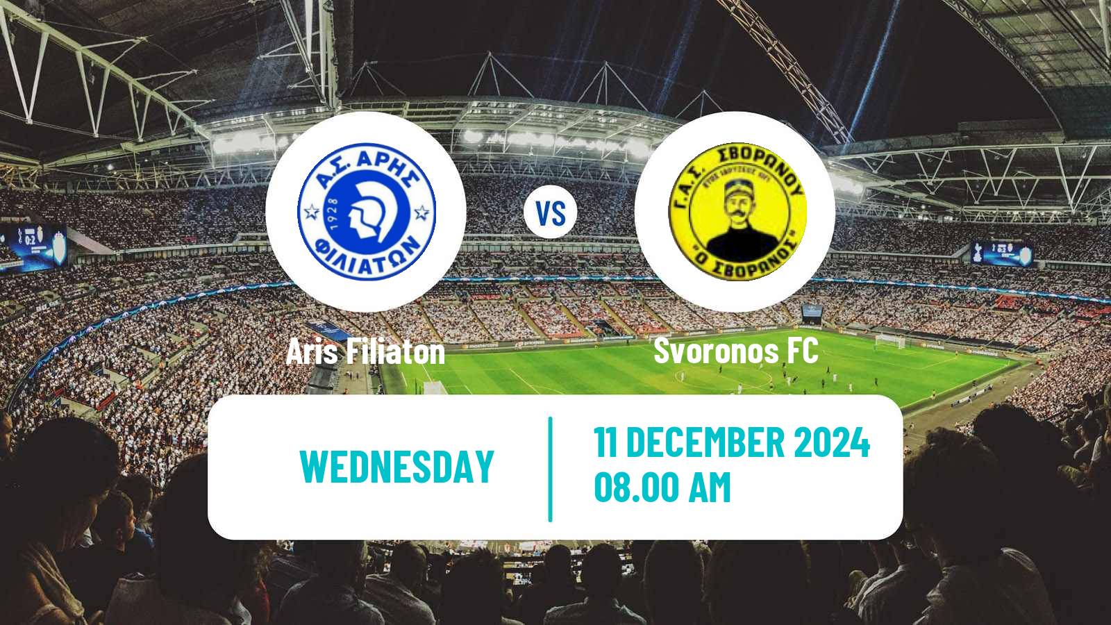 Soccer Greek Gamma Ethniki - Group 2 Aris Filiaton - Svoronos