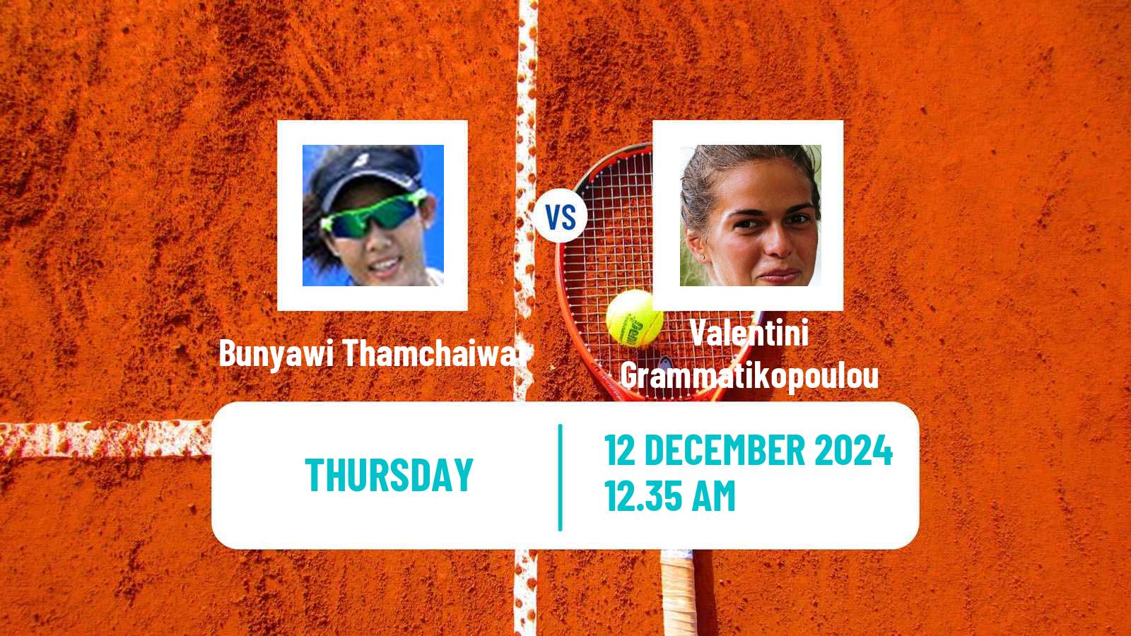 Tennis ITF W35 Solapur Women Bunyawi Thamchaiwat - Valentini Grammatikopoulou