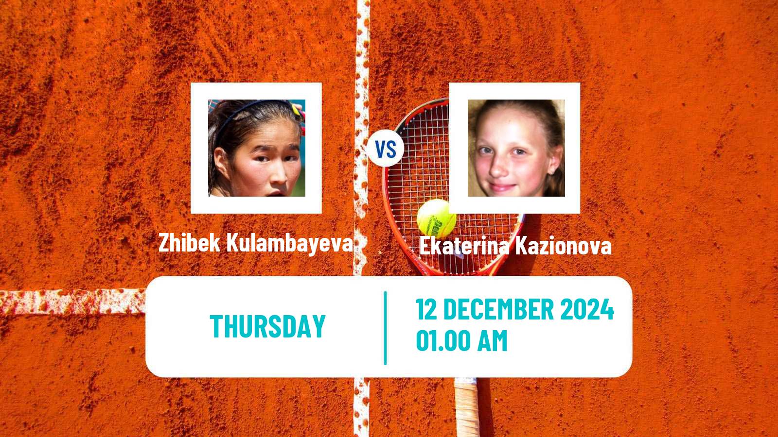 Tennis ITF W35 Solapur Women Zhibek Kulambayeva - Ekaterina Kazionova