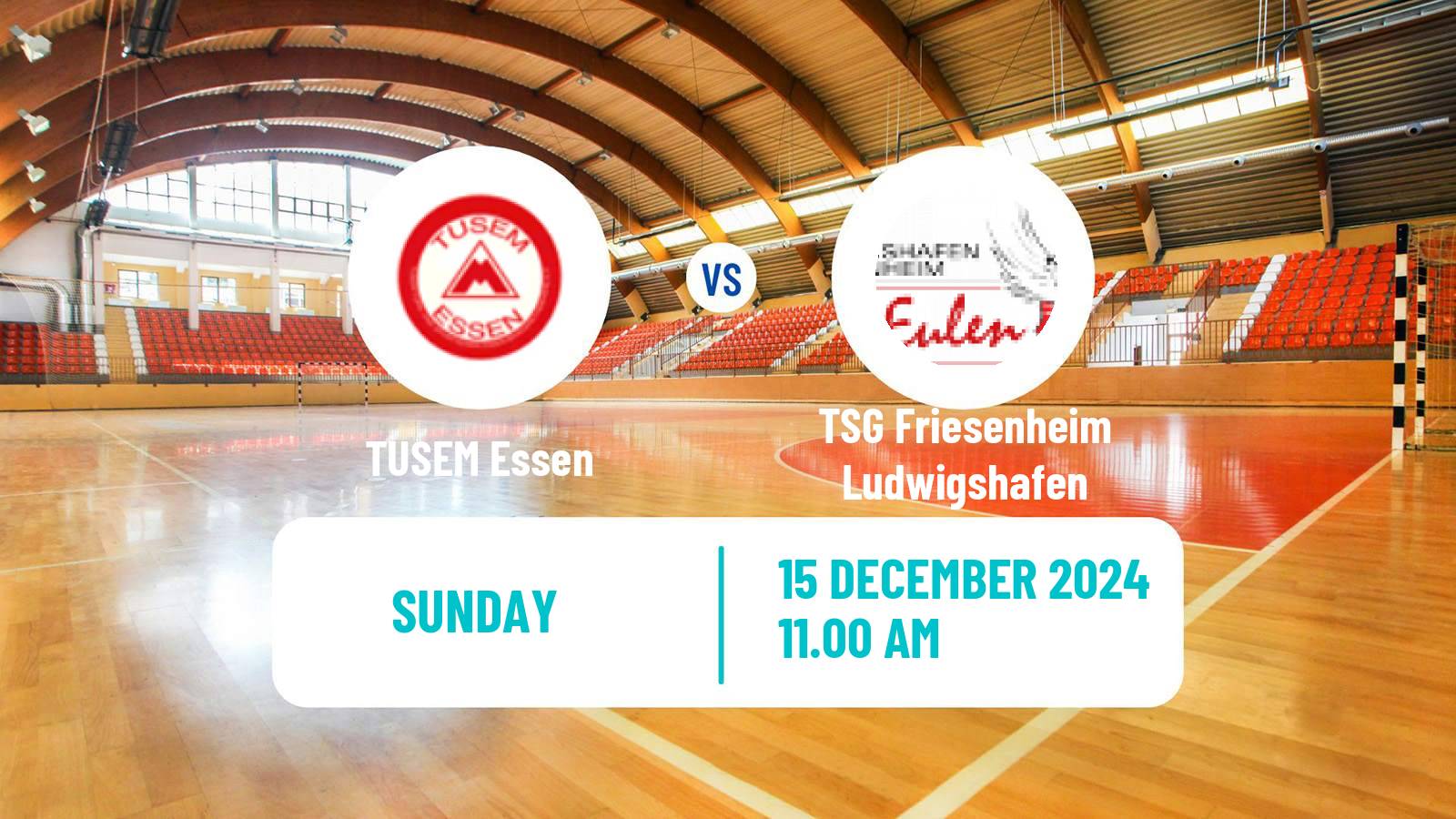 Handball German 2 Bundesliga Handball TUSEM Essen - TSG Friesenheim Ludwigshafen