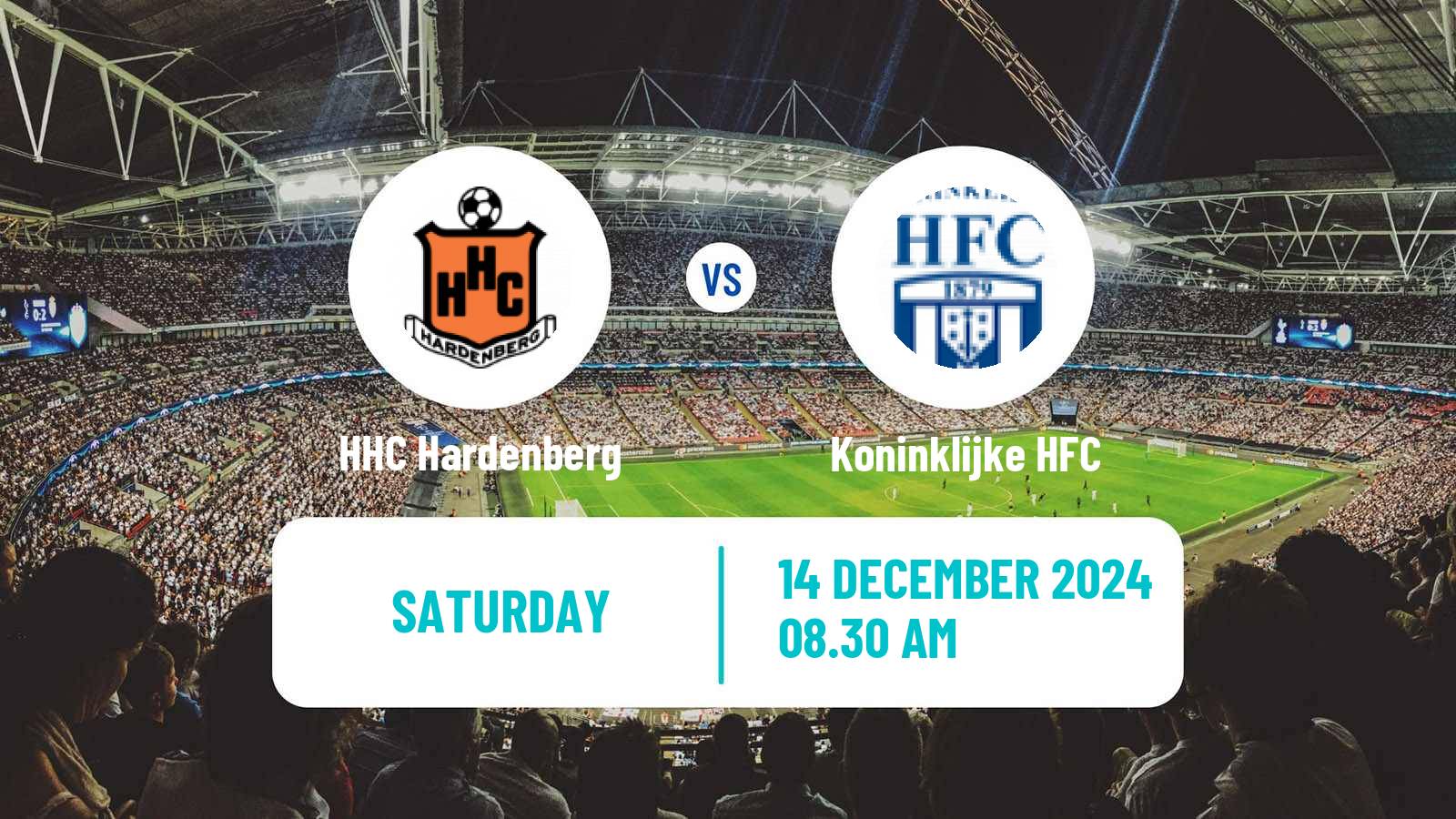 Soccer Dutch Tweede Divisie HHC Hardenberg - Koninklijke HFC