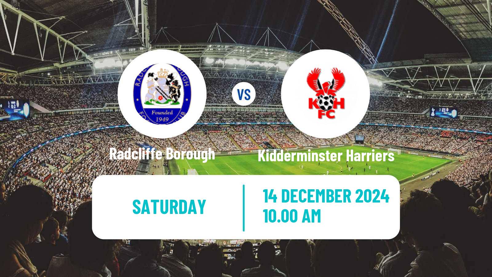 Soccer English National League North Radcliffe Borough - Kidderminster Harriers