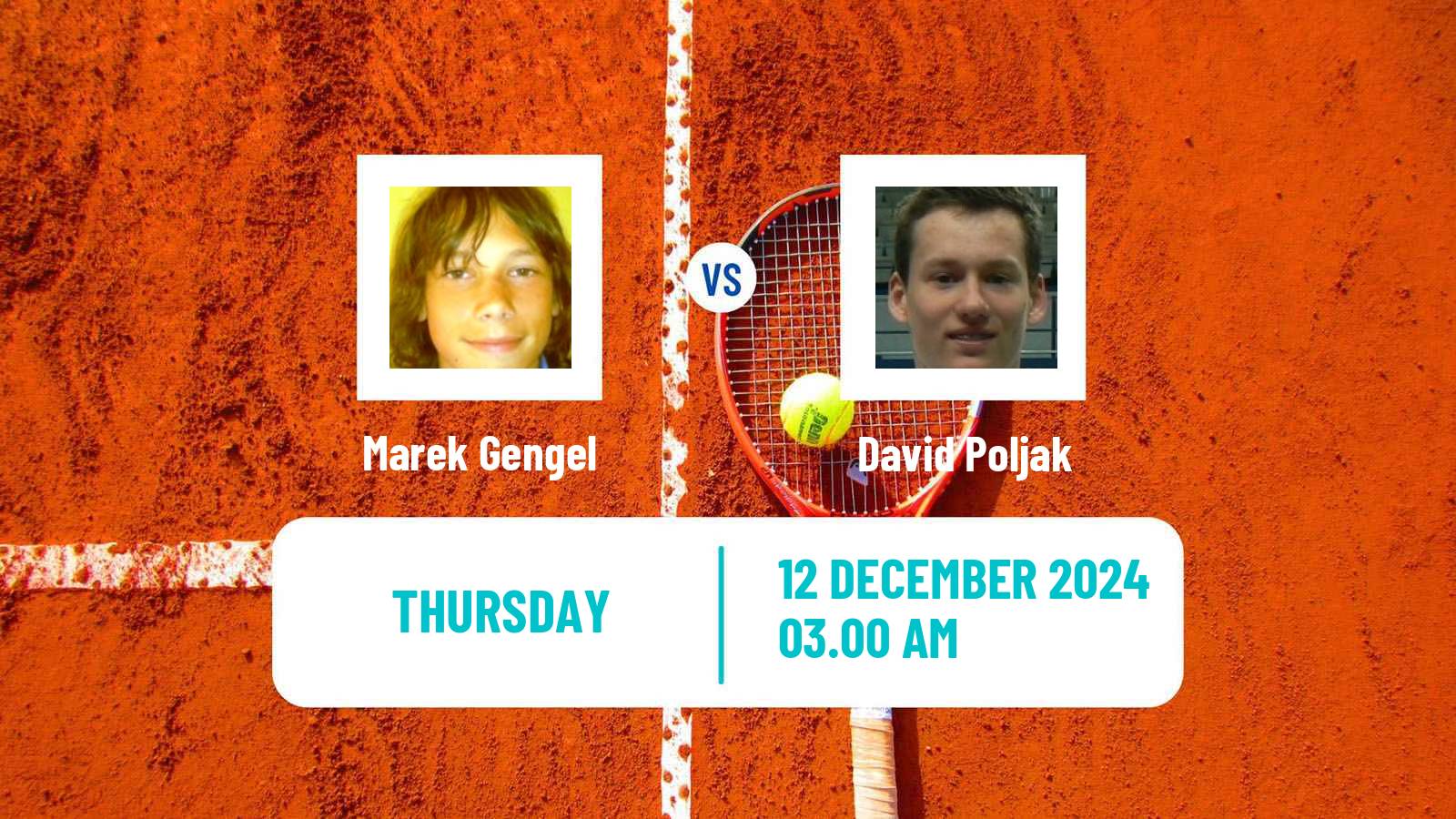 Tennis ITF M15 Sharm Elsheikh 20 Men Marek Gengel - David Poljak