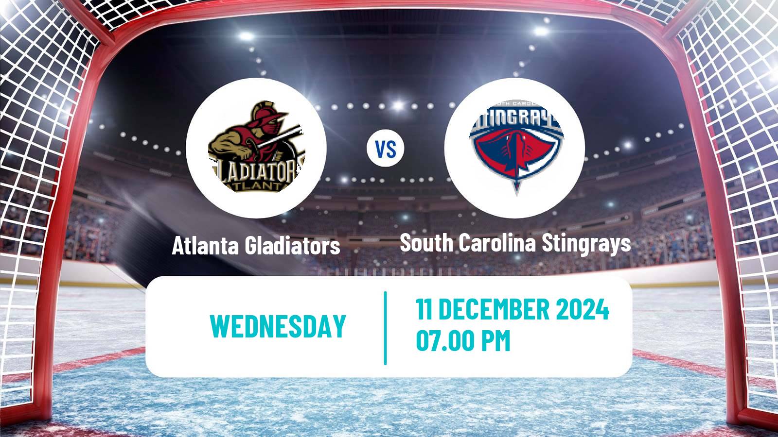 Hockey ECHL Atlanta Gladiators - South Carolina Stingrays