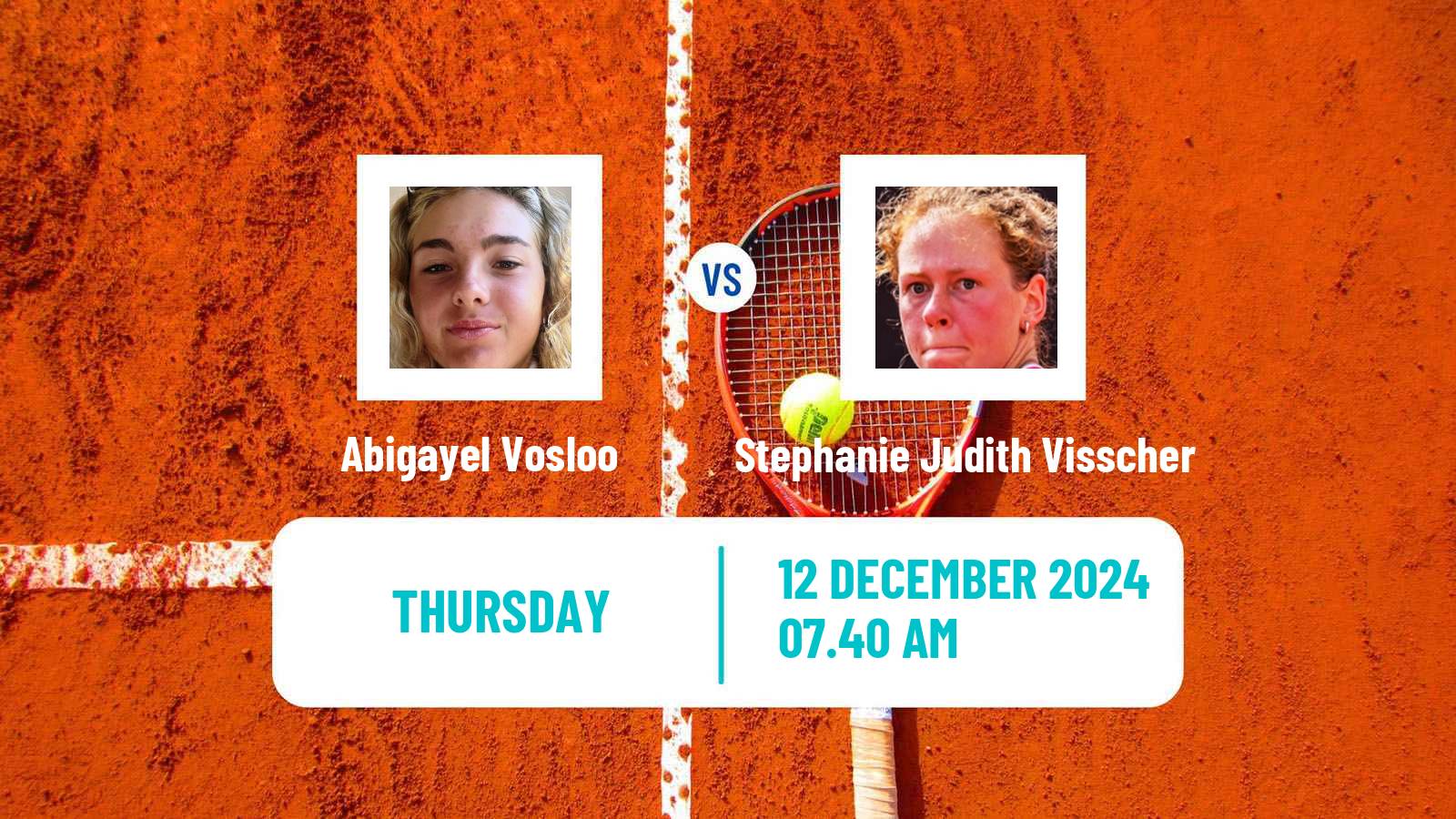 Tennis ITF W15 Stellenbosch 2 Women Abigayel Vosloo - Stephanie Judith Visscher