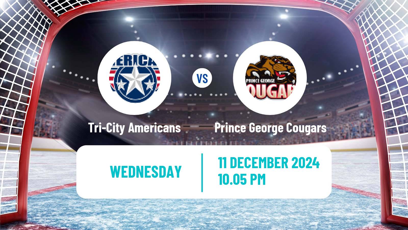 Hockey WHL Tri-City Americans - Prince George Cougars