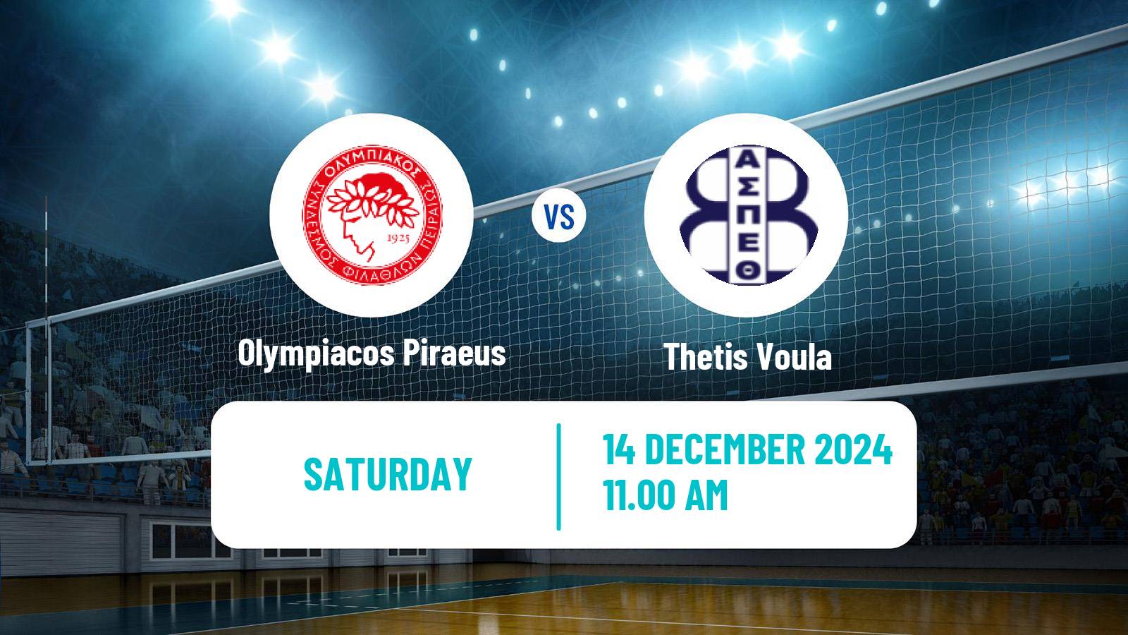 Volleyball Greek A1 Volleyball Women Olympiacos Piraeus - Thetis Voula