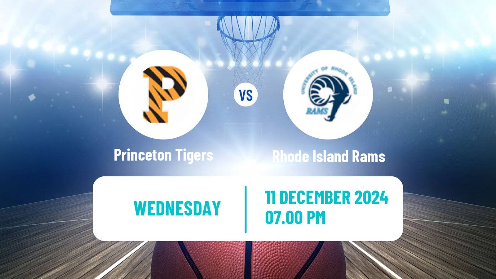 Basketball NCAA College Basketball Women Princeton Tigers - Rhode Island Rams