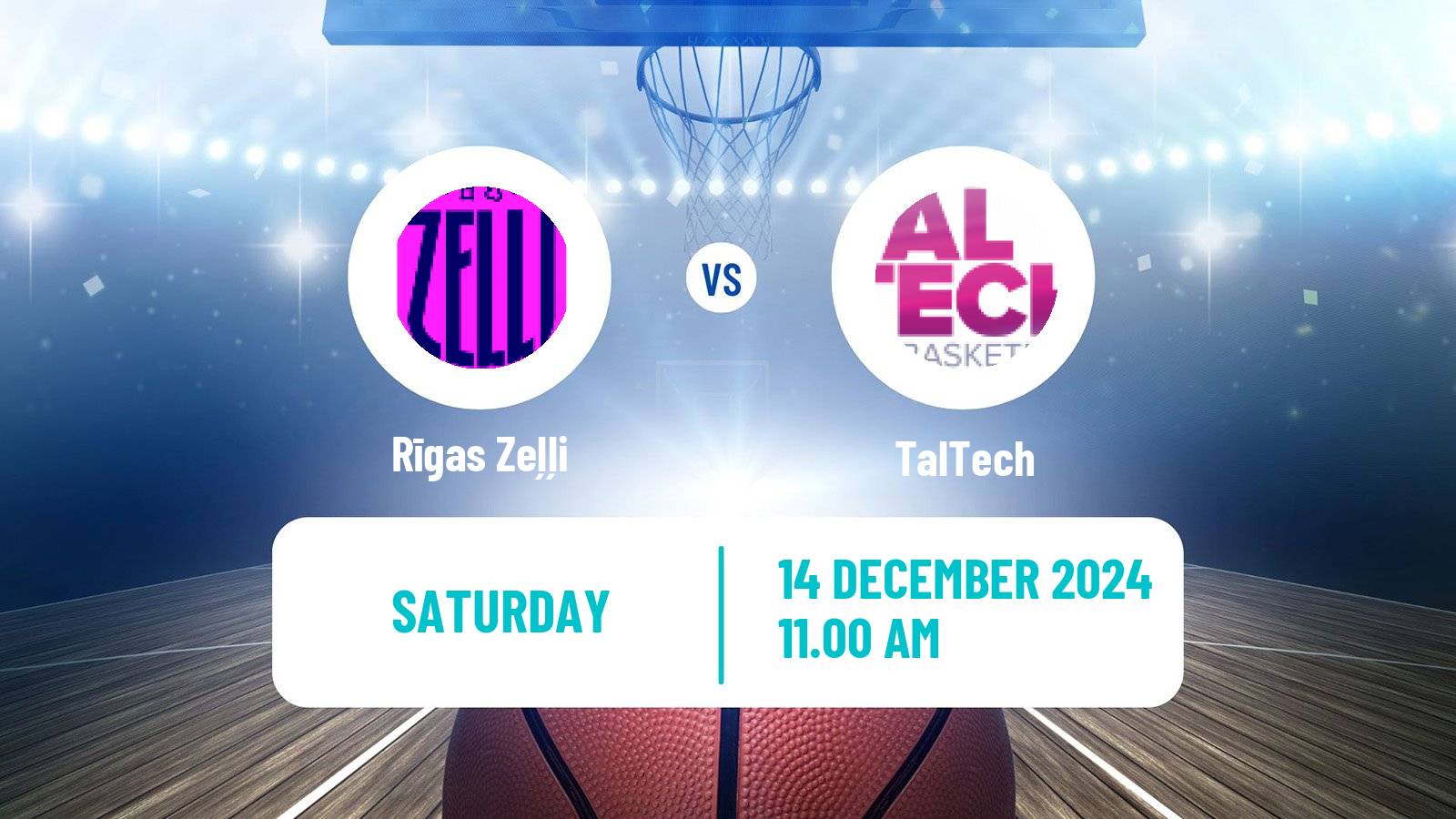 Basketball Estonian–Latvian Basketball League Rīgas Zeļļi - TalTech