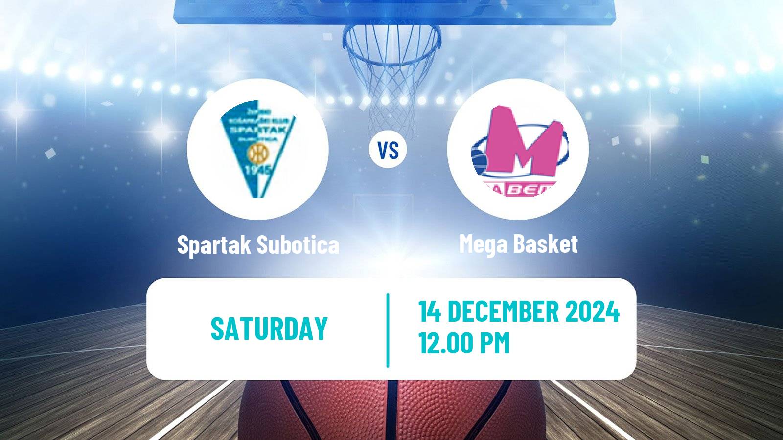 Basketball Adriatic League Spartak Subotica - Mega Basket