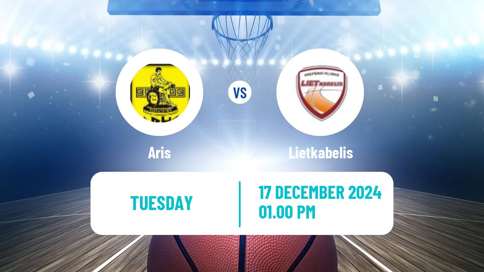 Basketball Eurocup Aris - Lietkabelis