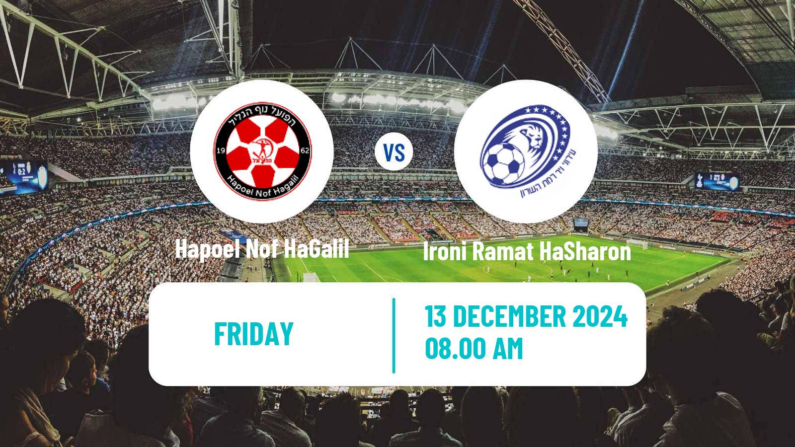 Soccer Israeli Liga Leumit Hapoel Nof HaGalil - Ironi Ramat HaSharon